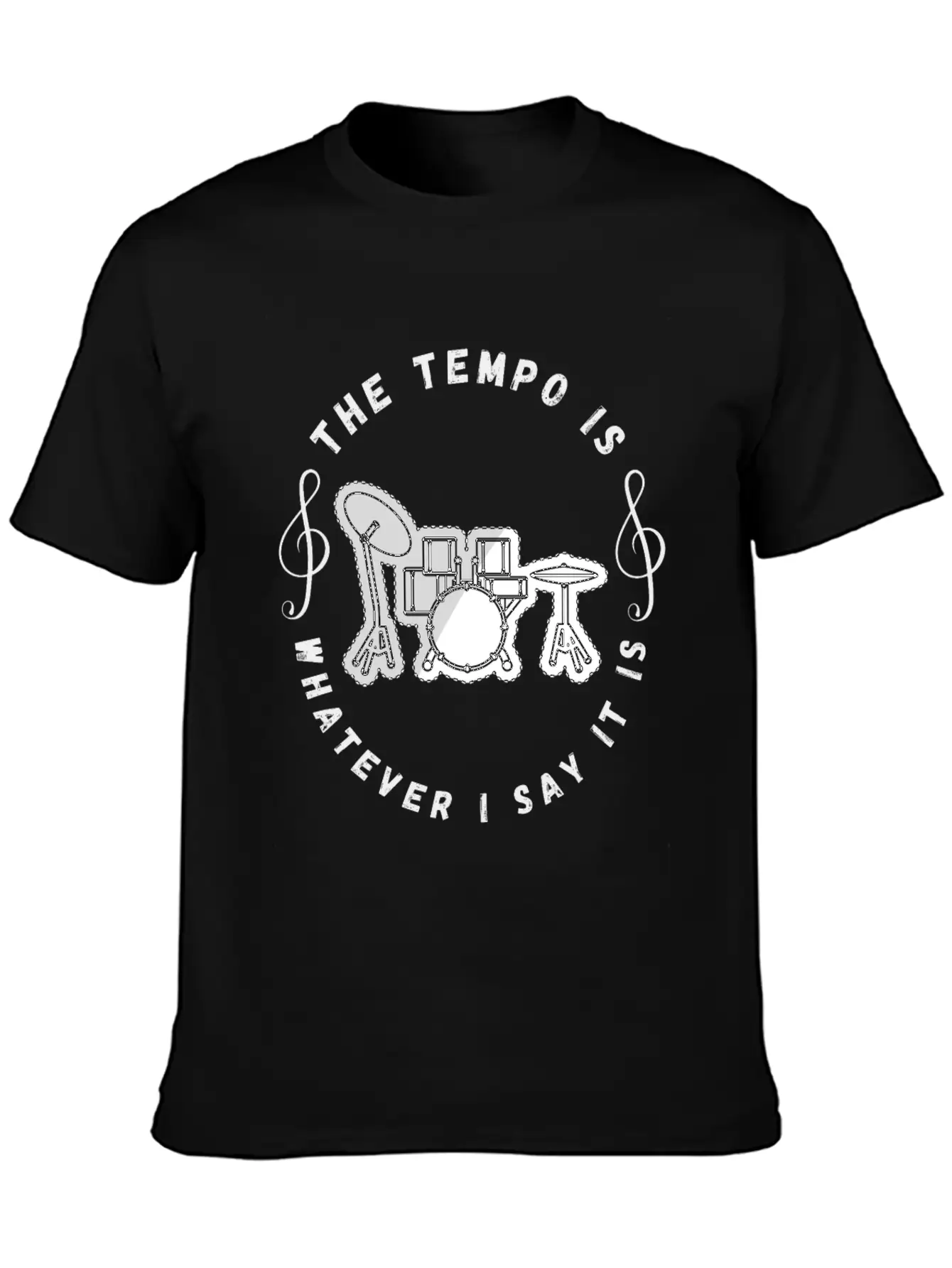 The Tempo Is Whatever I Say It Is Classic Fit Graphic Tee For Daily Comfort – Unisex Cotton Shirt