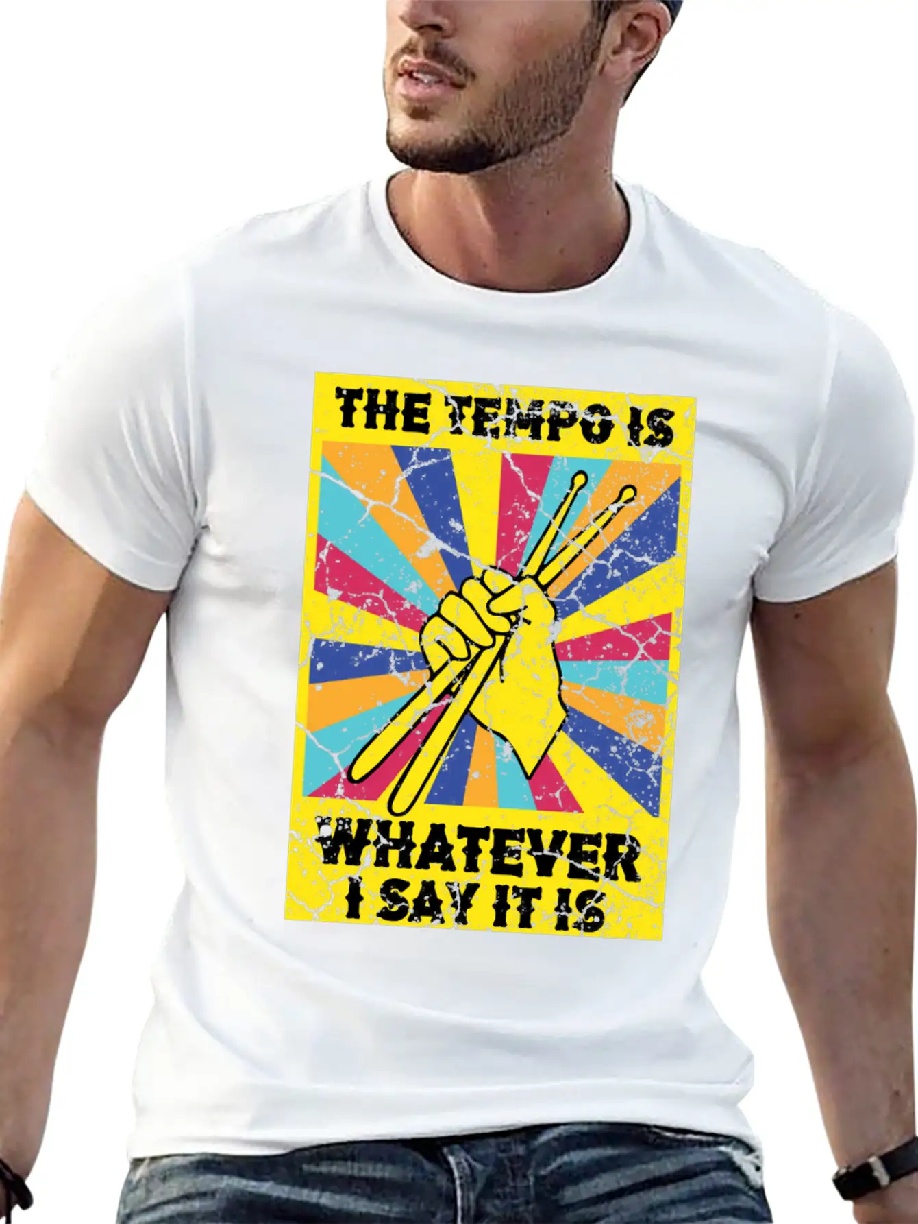 The Tempo Is Whatever I Say It Is Drummer Soft Cotton Short Sleeve Tee – Unisex Wardrobe Staple