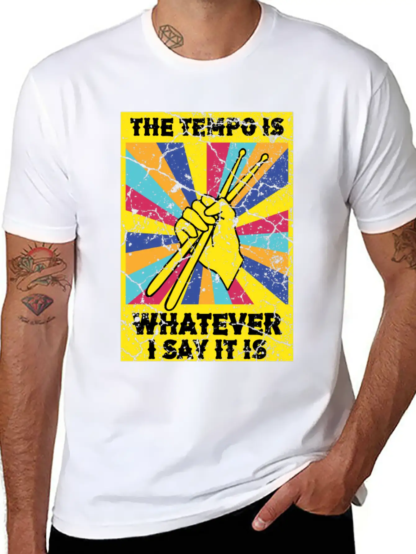 The Tempo Is Whatever I Say It Is Drummer Soft Cotton Short Sleeve Tee – Unisex Wardrobe Staple
