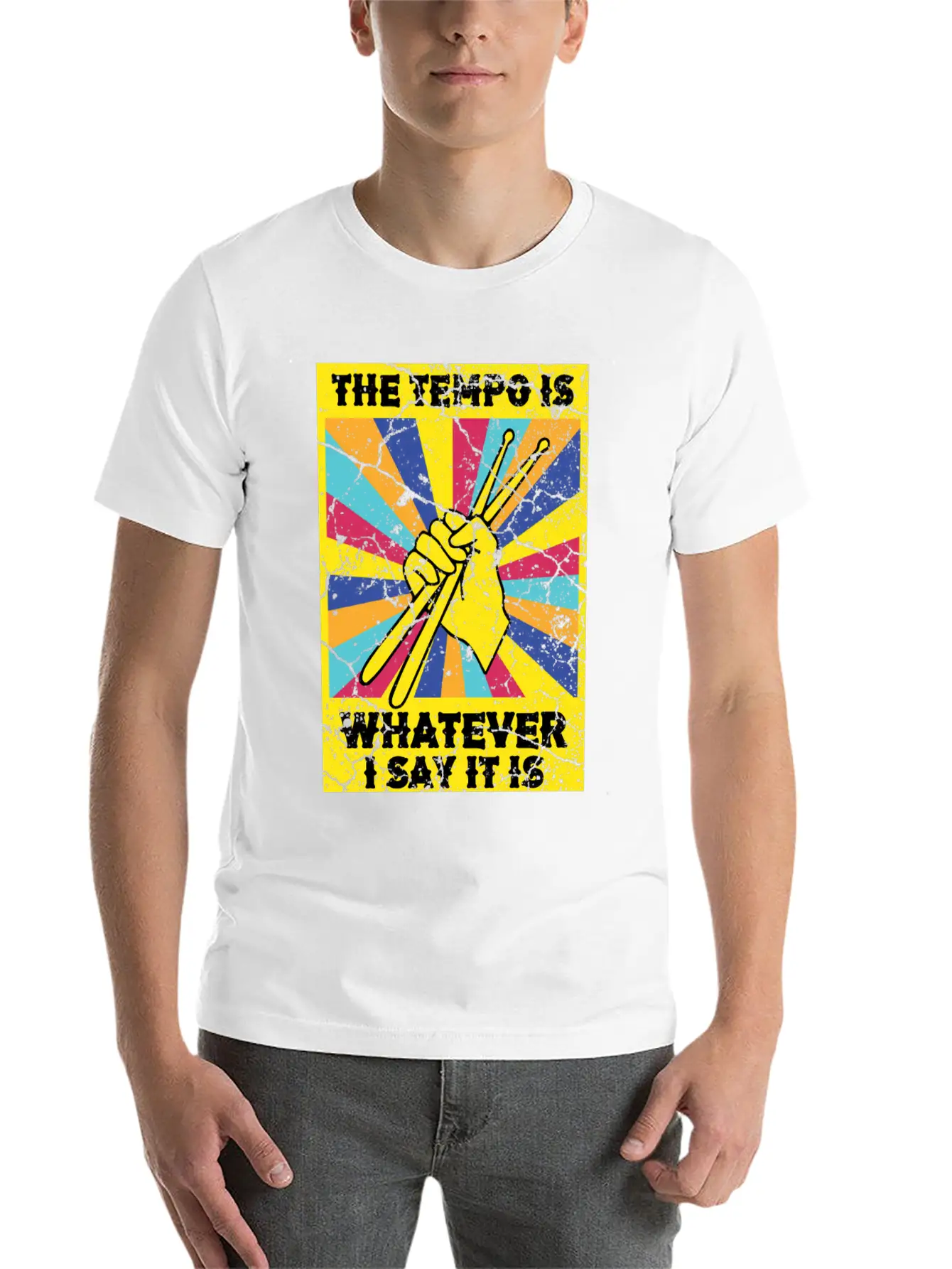 The Tempo Is Whatever I Say It Is Drummer Soft Cotton Short Sleeve Tee – Unisex Wardrobe Staple