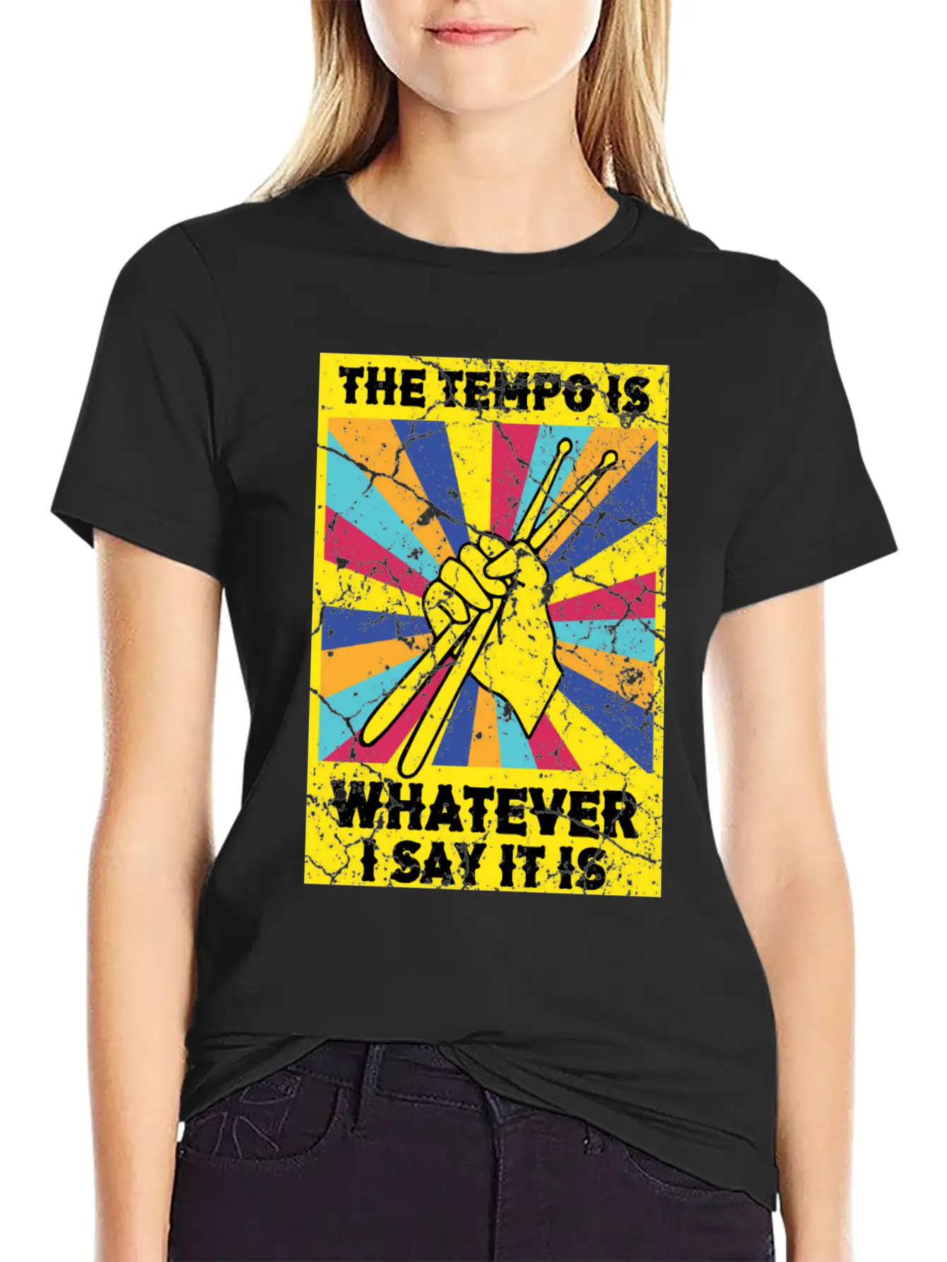 The Tempo Is Whatever I Say It Is Drummer Soft Cotton Short Sleeve Tee – Unisex Wardrobe Staple