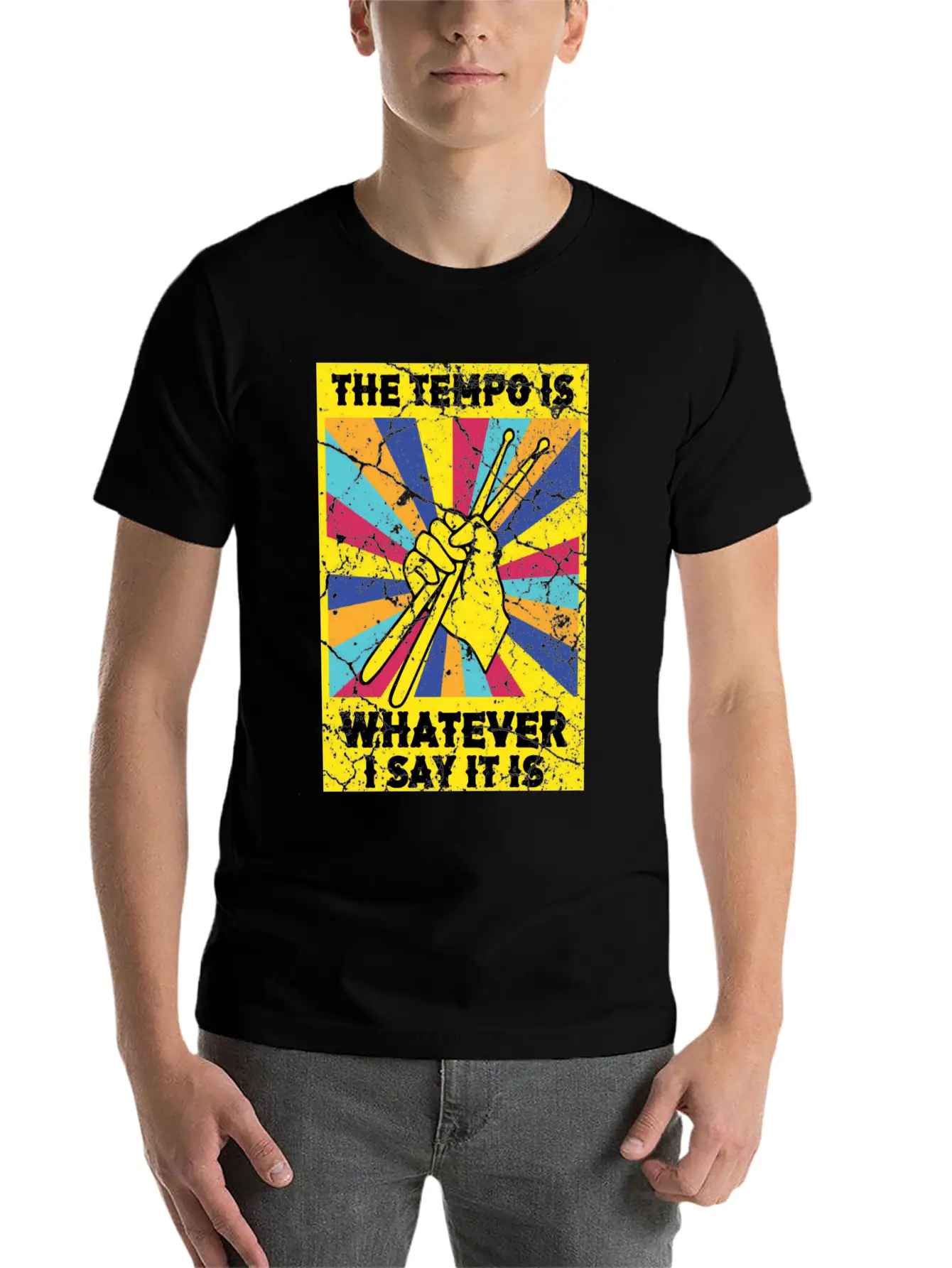 The Tempo Is Whatever I Say It Is Drummer Soft Cotton Short Sleeve Tee – Unisex Wardrobe Staple