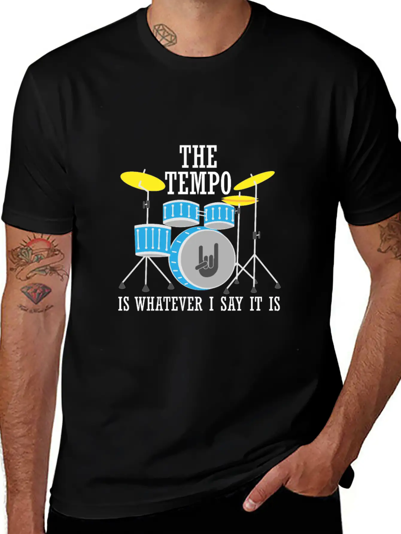 The Tempo Is Whatever I Say It Is Lightweight Cotton T-Shirt – Daily Comfort Graphic Shirt