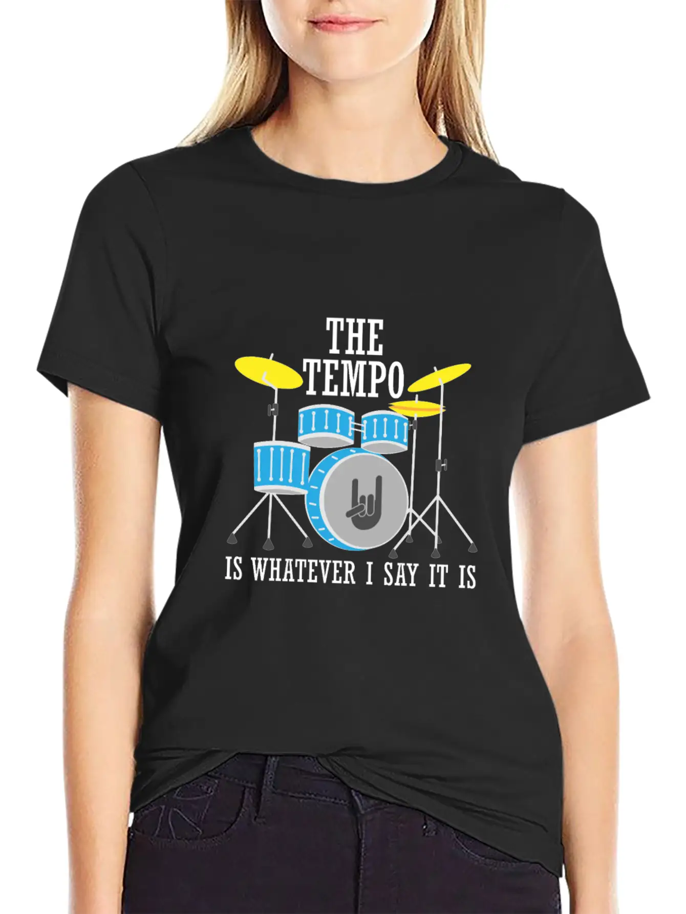 The Tempo Is Whatever I Say It Is Lightweight Cotton T-Shirt – Daily Comfort Graphic Shirt