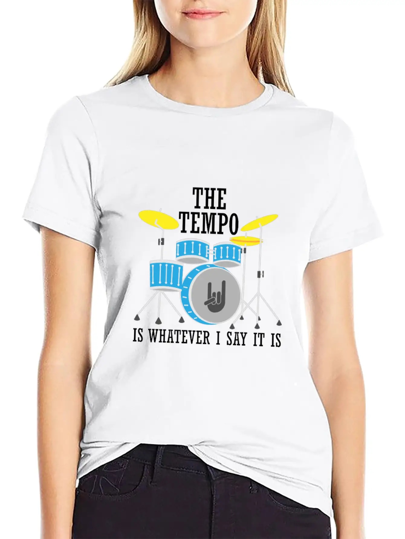 The Tempo Is Whatever I Say It Is Lightweight Cotton T-Shirt – Daily Comfort Graphic Shirt