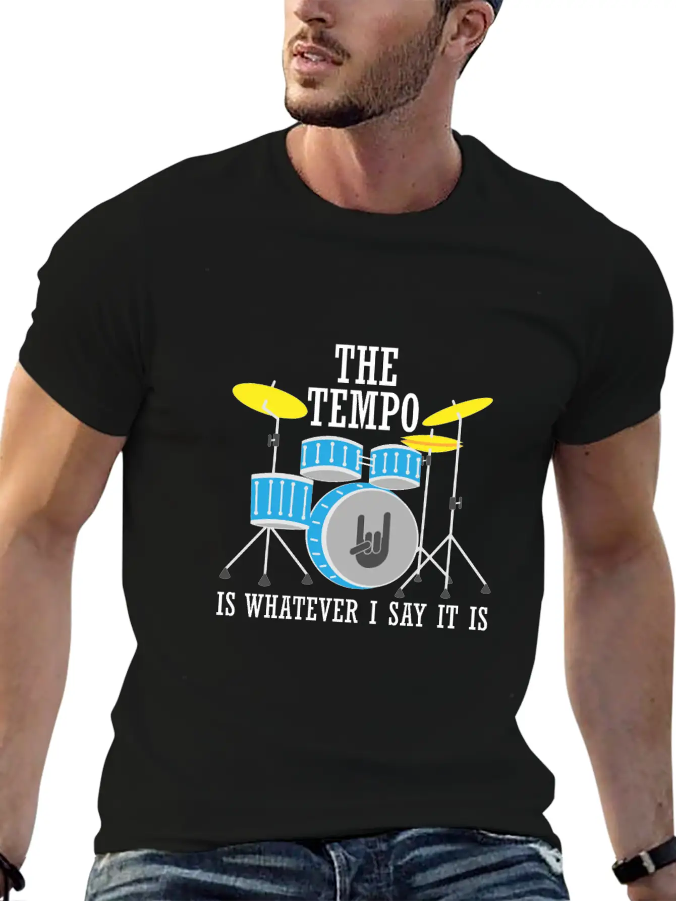 The Tempo Is Whatever I Say It Is Lightweight Cotton T-Shirt – Daily Comfort Graphic Shirt