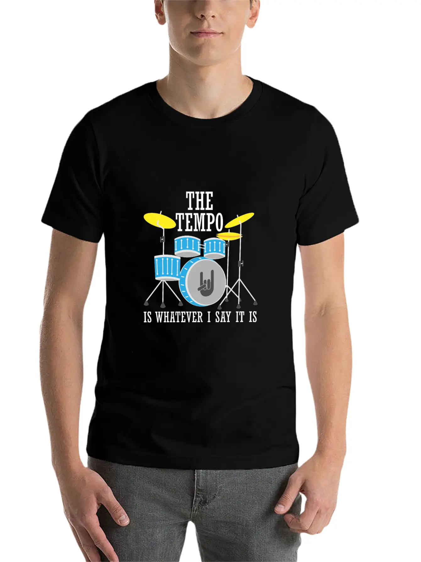The Tempo Is Whatever I Say It Is Lightweight Cotton T-Shirt – Daily Comfort Graphic Shirt