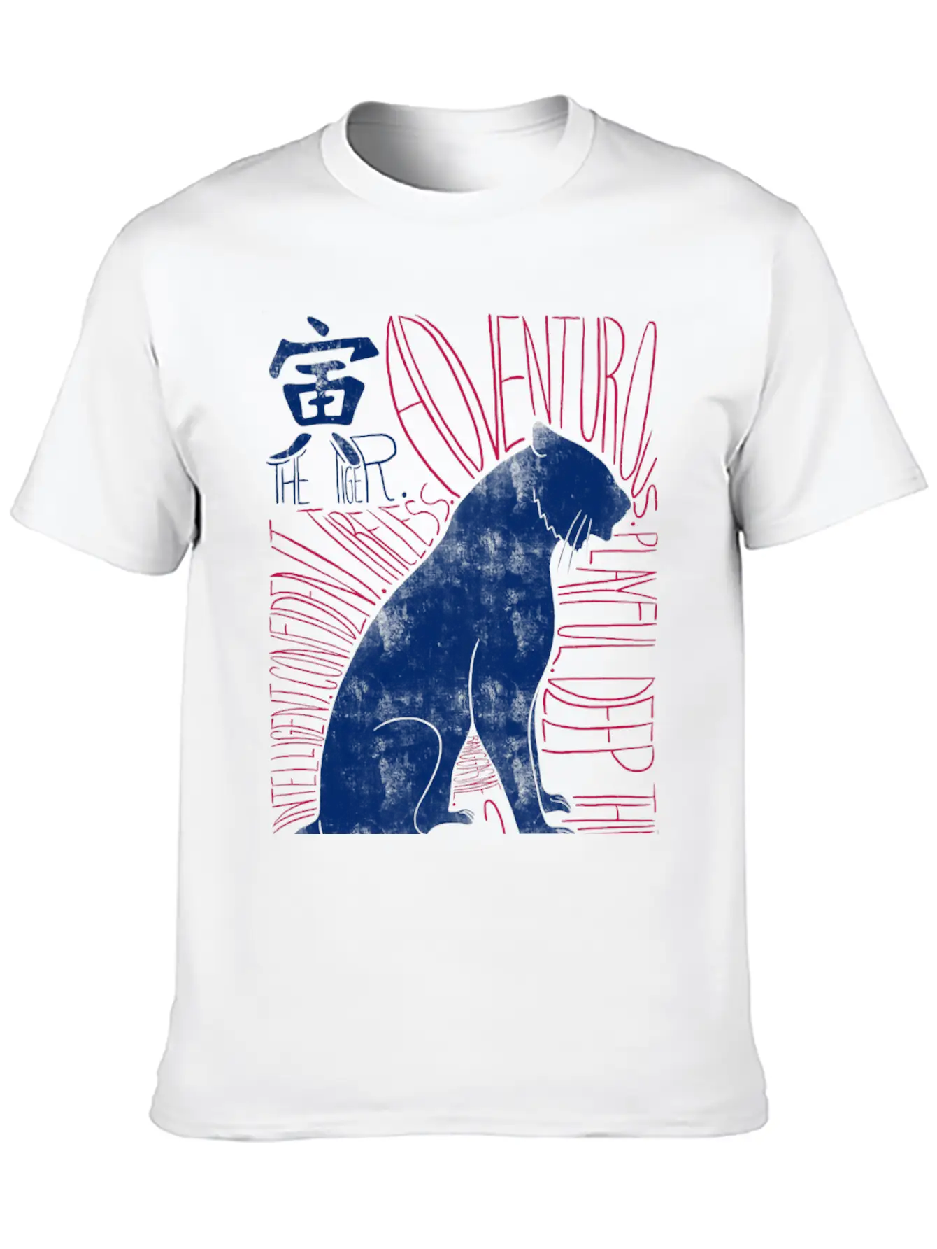 The Tiger Shio Chinese Zodiac Sign T-Shirt Lightweight Cotton T-Shirt – Daily Comfort Graphic Shirt
