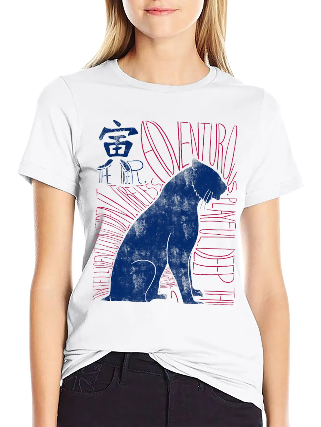The Tiger Shio Chinese Zodiac Sign T-Shirt Lightweight Cotton T-Shirt – Daily Comfort Graphic Shirt