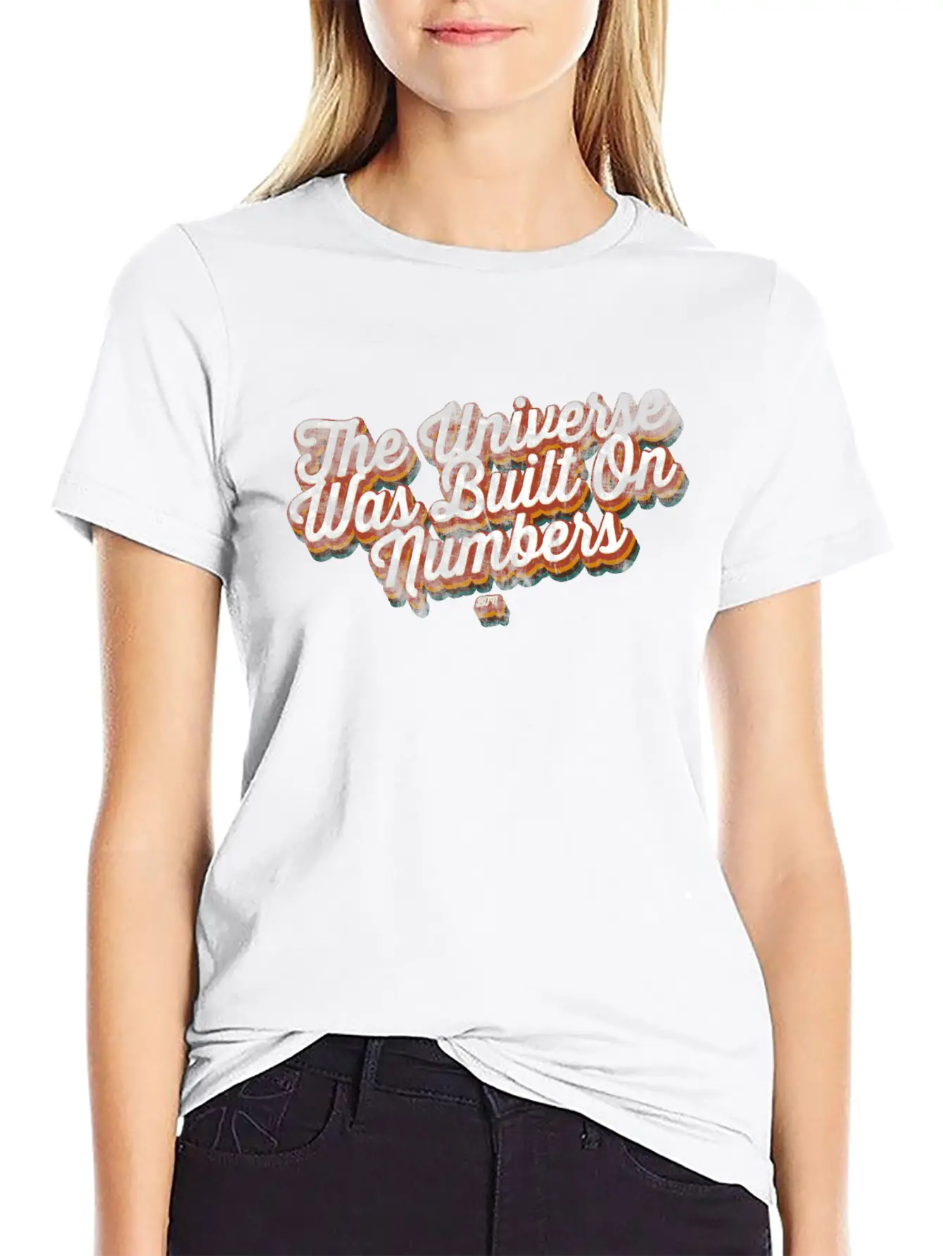 The Universe Was Built On Numbers Modern Fit Casual T-Shirt – Clean And Versatile Design