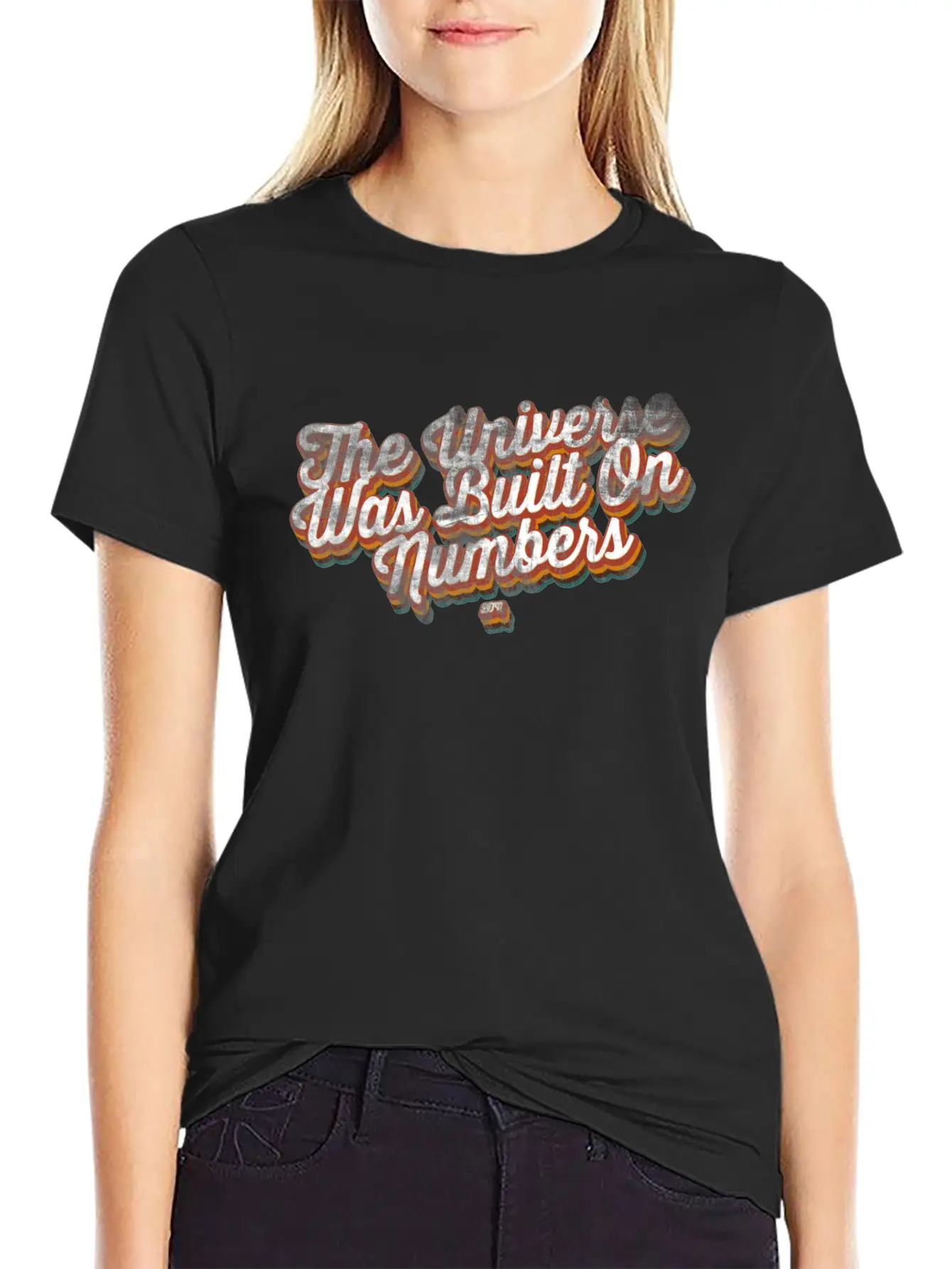 The Universe Was Built On Numbers Modern Fit Casual T-Shirt – Clean And Versatile Design