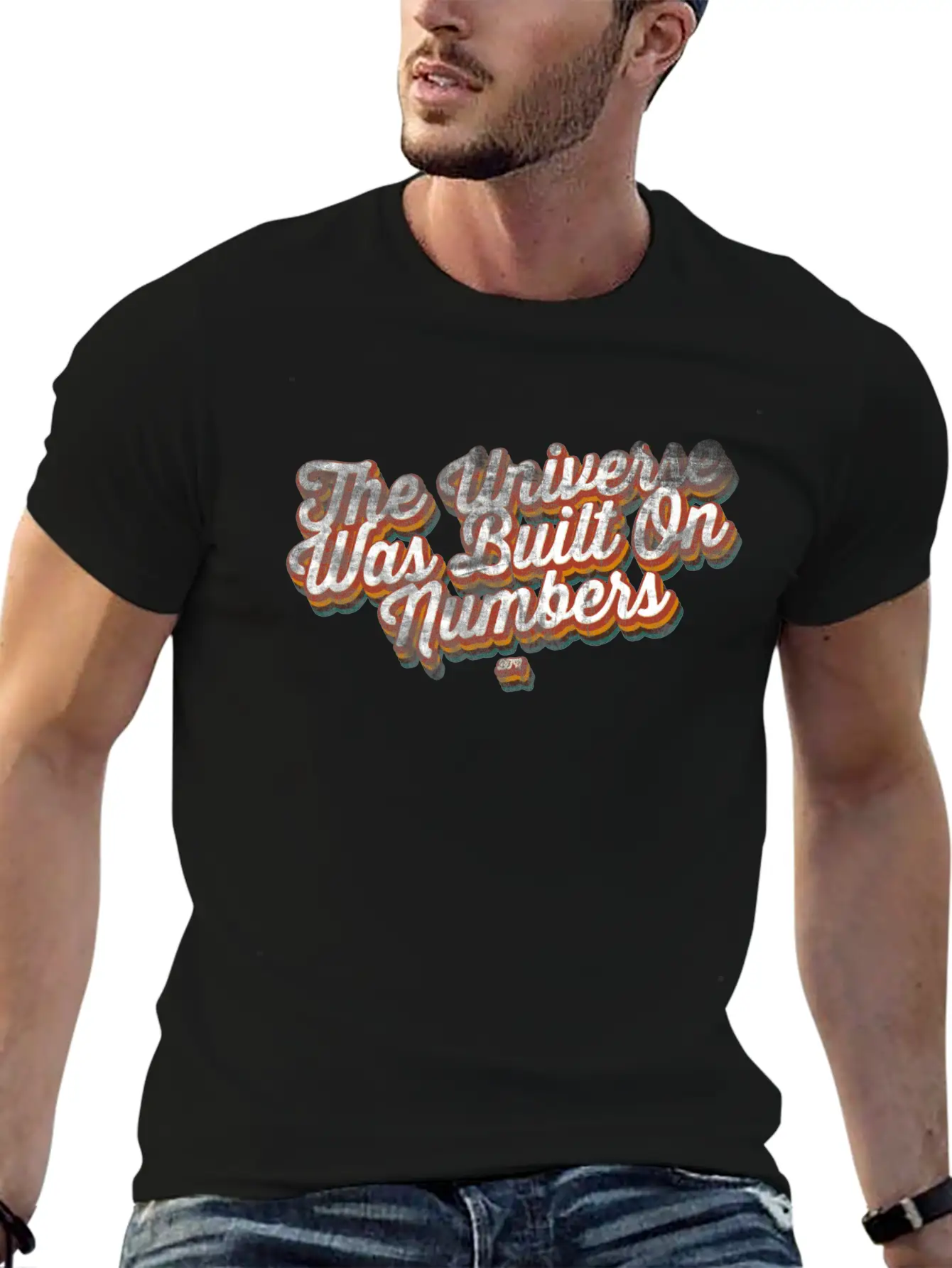 The Universe Was Built On Numbers Modern Fit Casual T-Shirt – Clean And Versatile Design