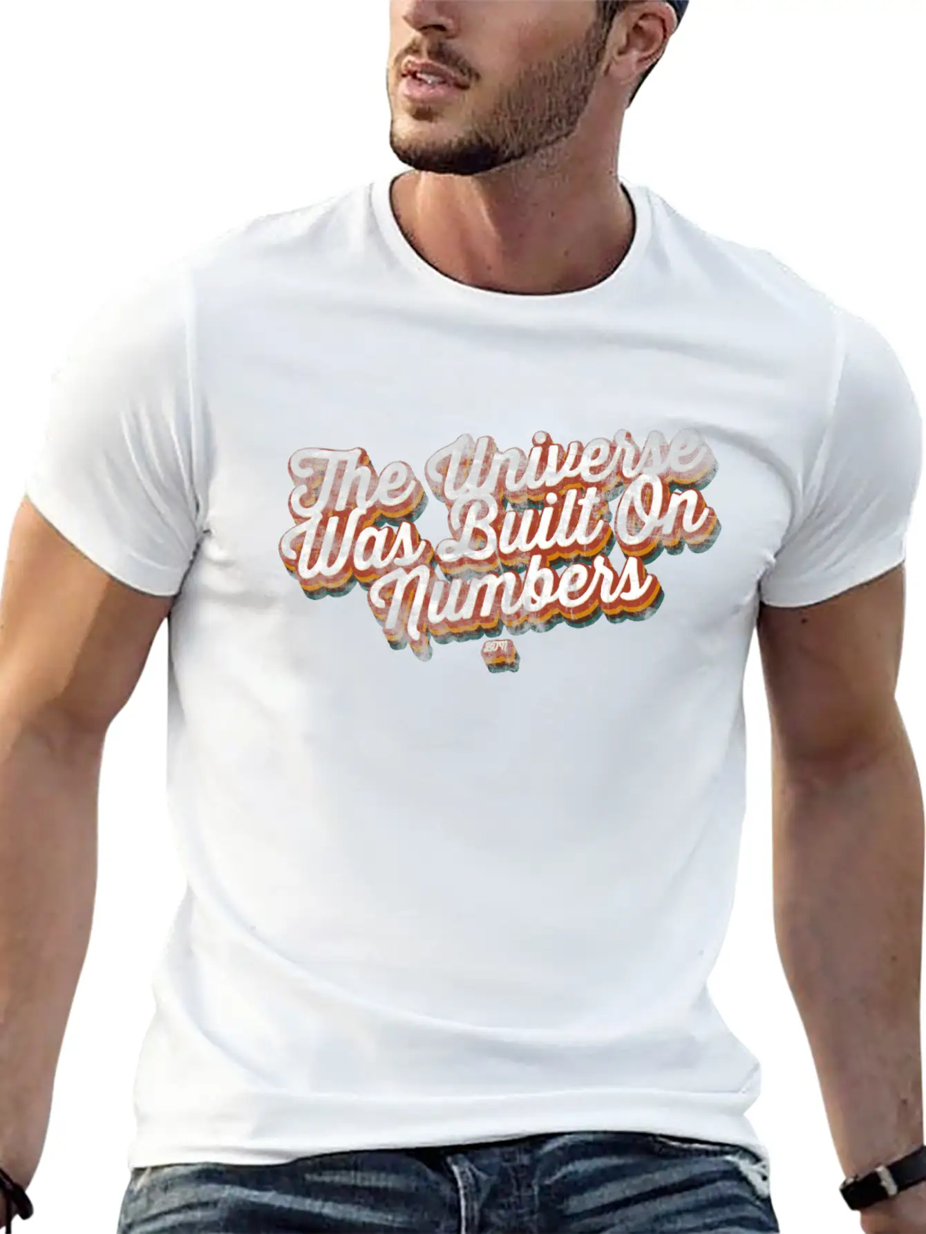 The Universe Was Built On Numbers Modern Fit Casual T-Shirt – Clean And Versatile Design