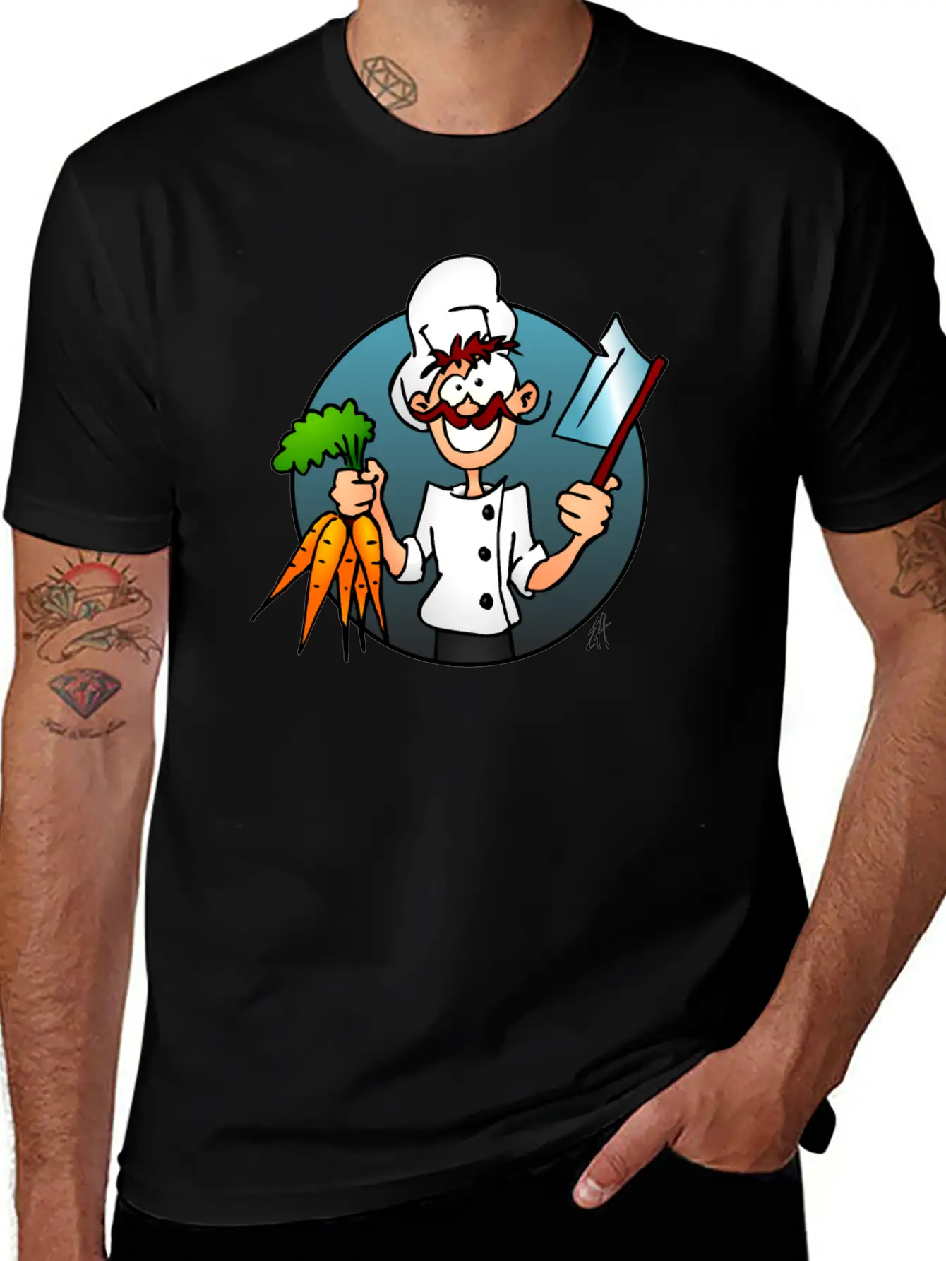The Vegetarian Chef Unisex Casual T-Shirt – Clean Design For Daily Comfort