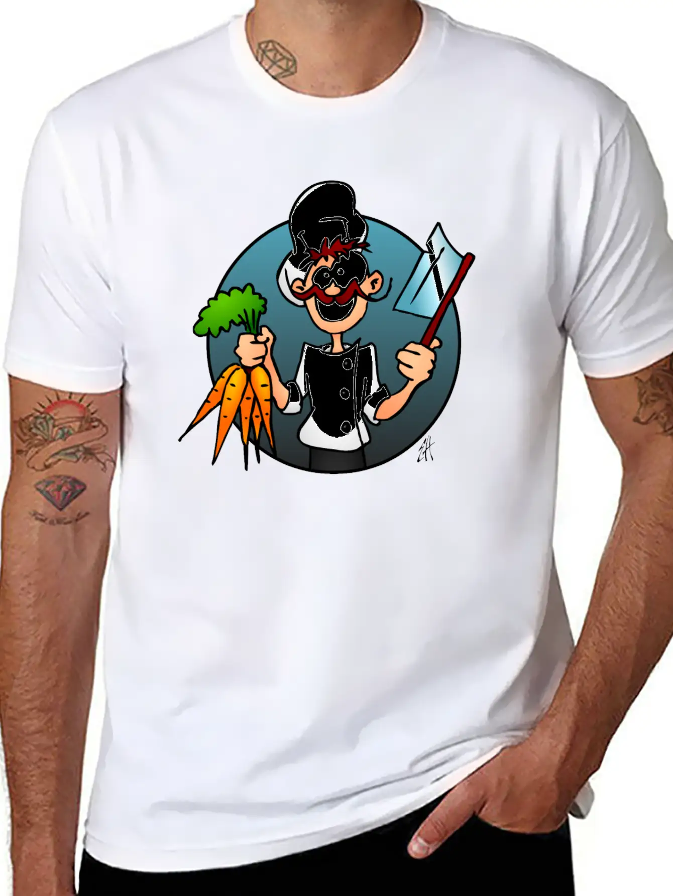 The Vegetarian Chef Unisex Casual T-Shirt – Clean Design For Daily Comfort