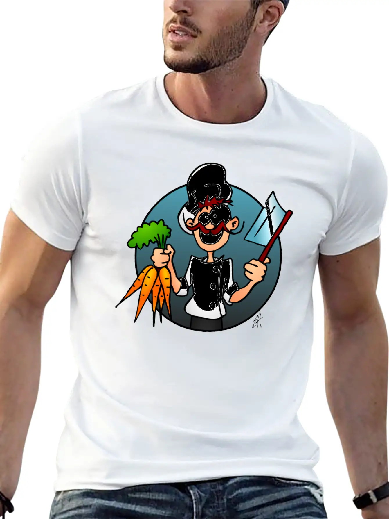 The Vegetarian Chef Unisex Casual T-Shirt – Clean Design For Daily Comfort