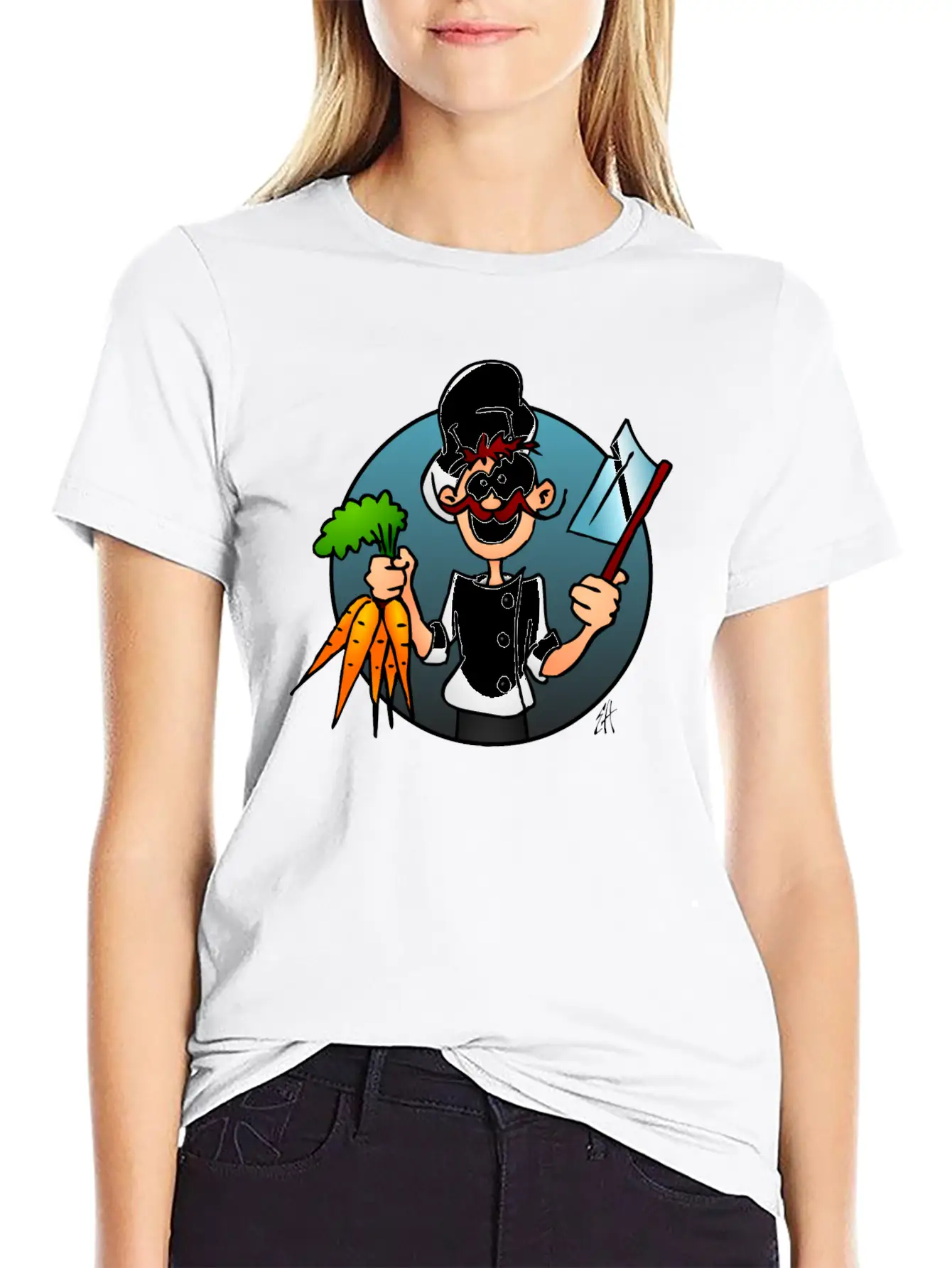 The Vegetarian Chef Unisex Casual T-Shirt – Clean Design For Daily Comfort