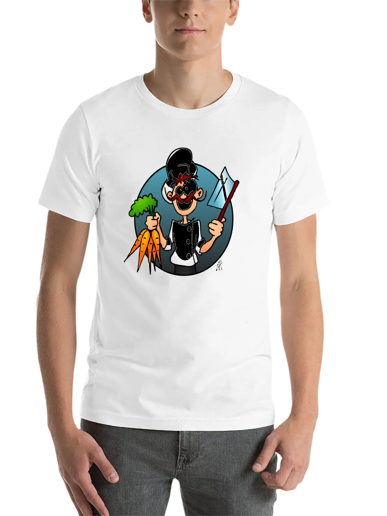 The Vegetarian Chef Unisex Casual T-Shirt – Clean Design For Daily Comfort