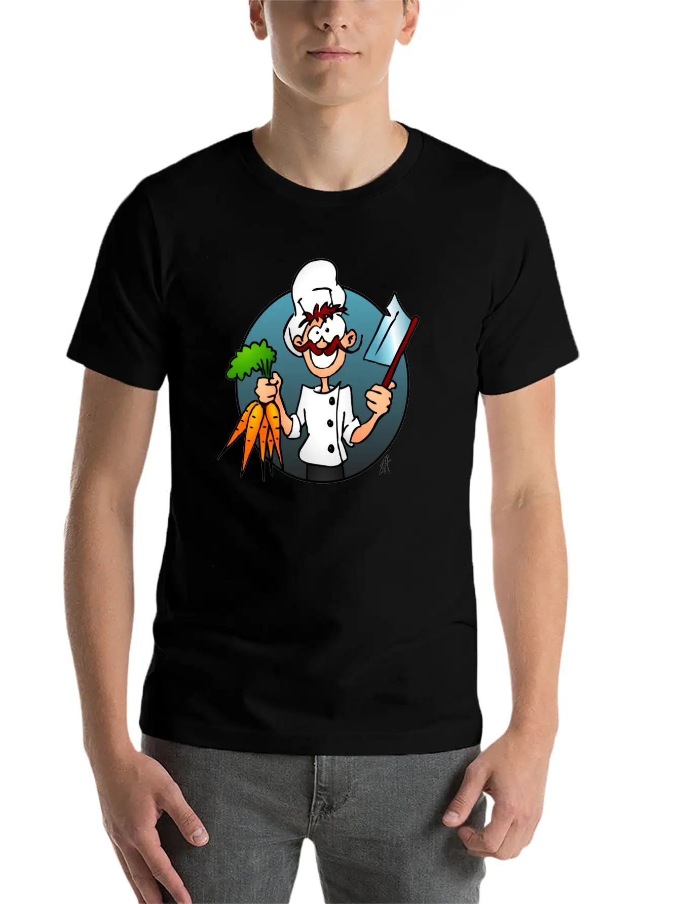 The Vegetarian Chef Unisex Casual T-Shirt – Clean Design For Daily Comfort