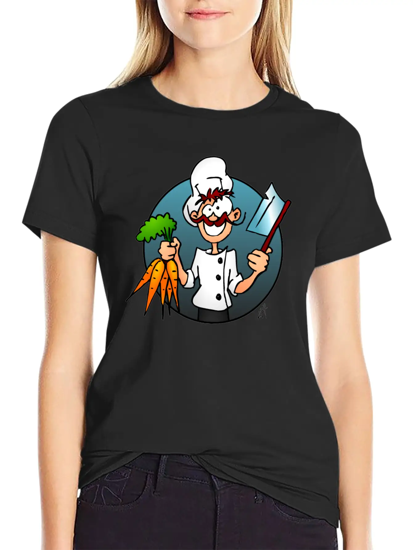 The Vegetarian Chef Unisex Casual T-Shirt – Clean Design For Daily Comfort