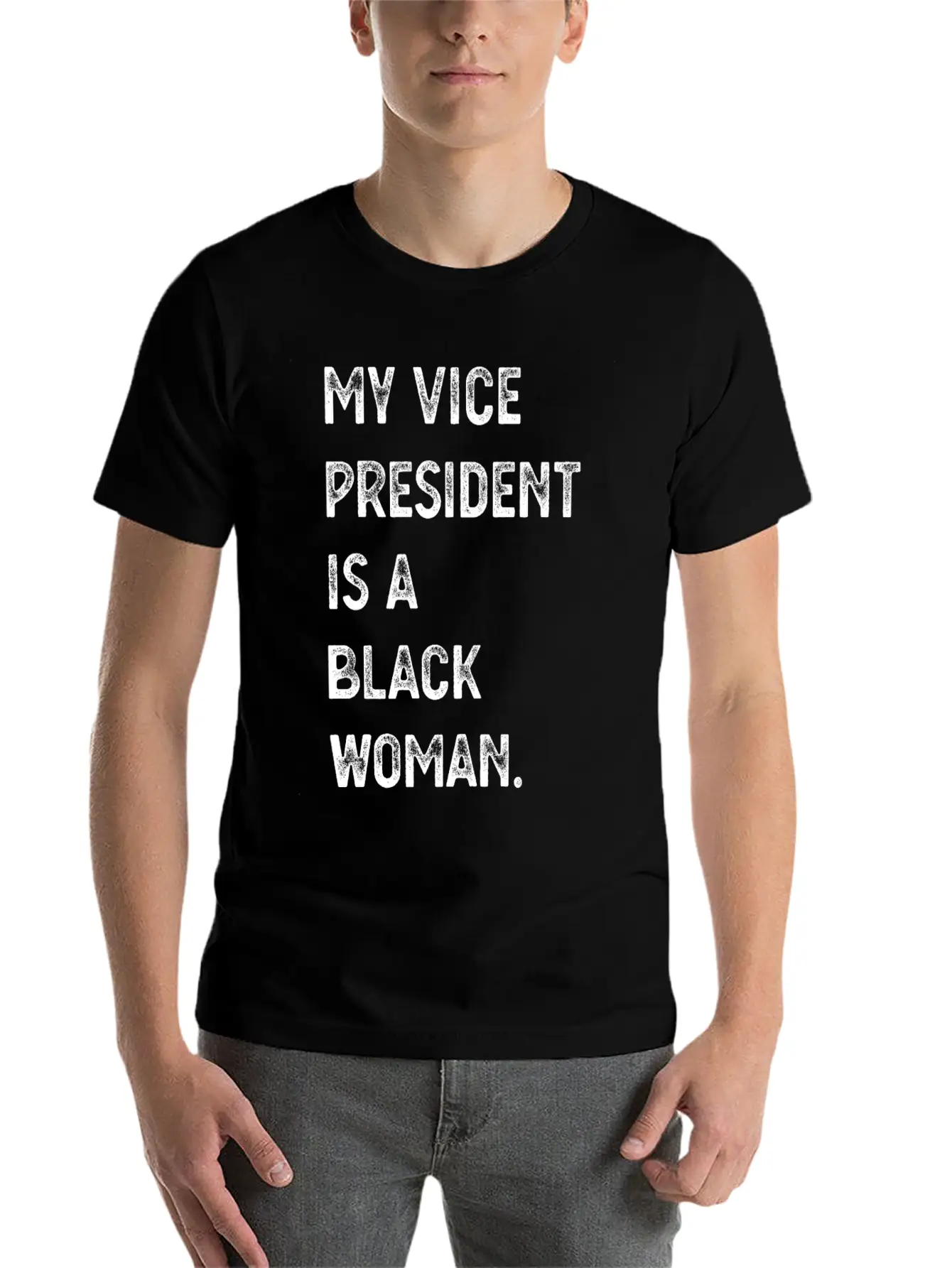 The Vice President Is My Sorority Sister Black Wom Modern Fit Casual T-Shirt – Clean And Versatile Design