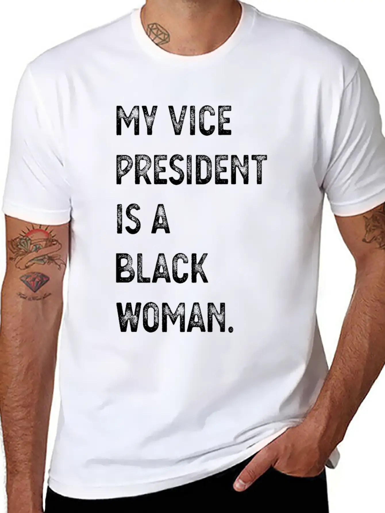 The Vice President Is My Sorority Sister Black Wom Modern Fit Casual T-Shirt – Clean And Versatile Design
