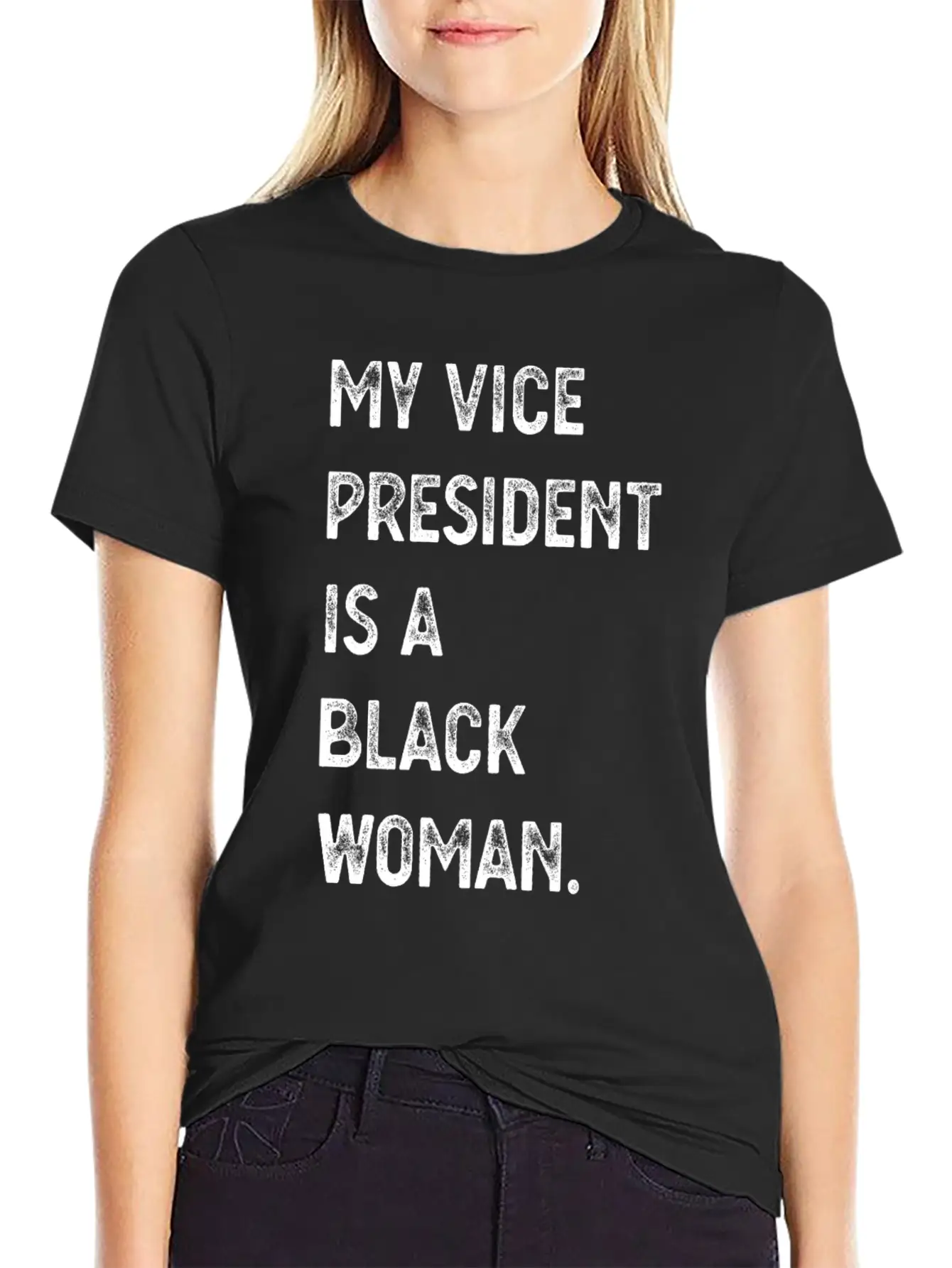 The Vice President Is My Sorority Sister Black Wom Modern Fit Casual T-Shirt – Clean And Versatile Design