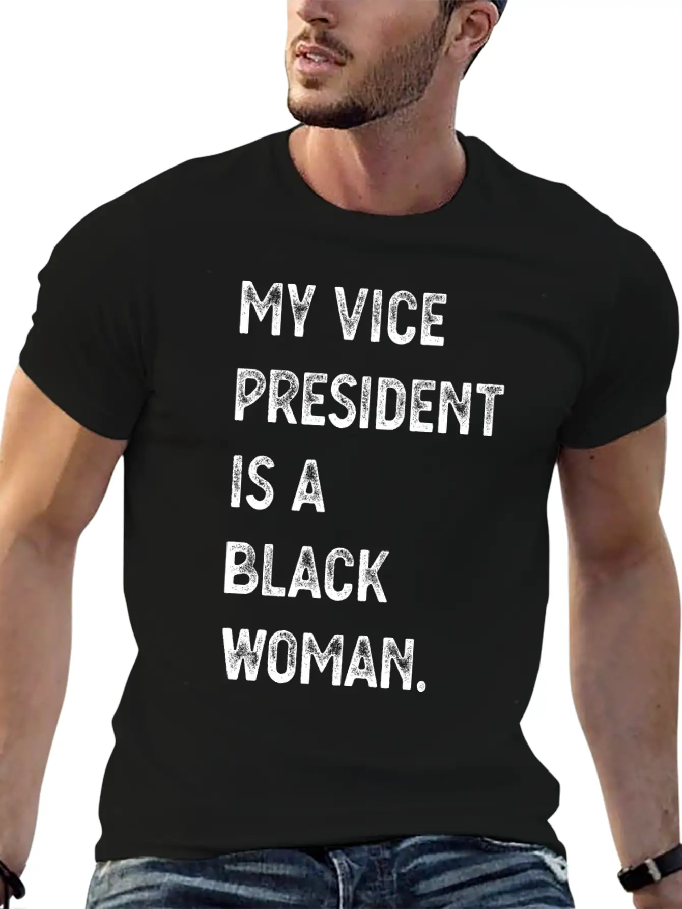 The Vice President Is My Sorority Sister Black Wom Modern Fit Casual T-Shirt – Clean And Versatile Design