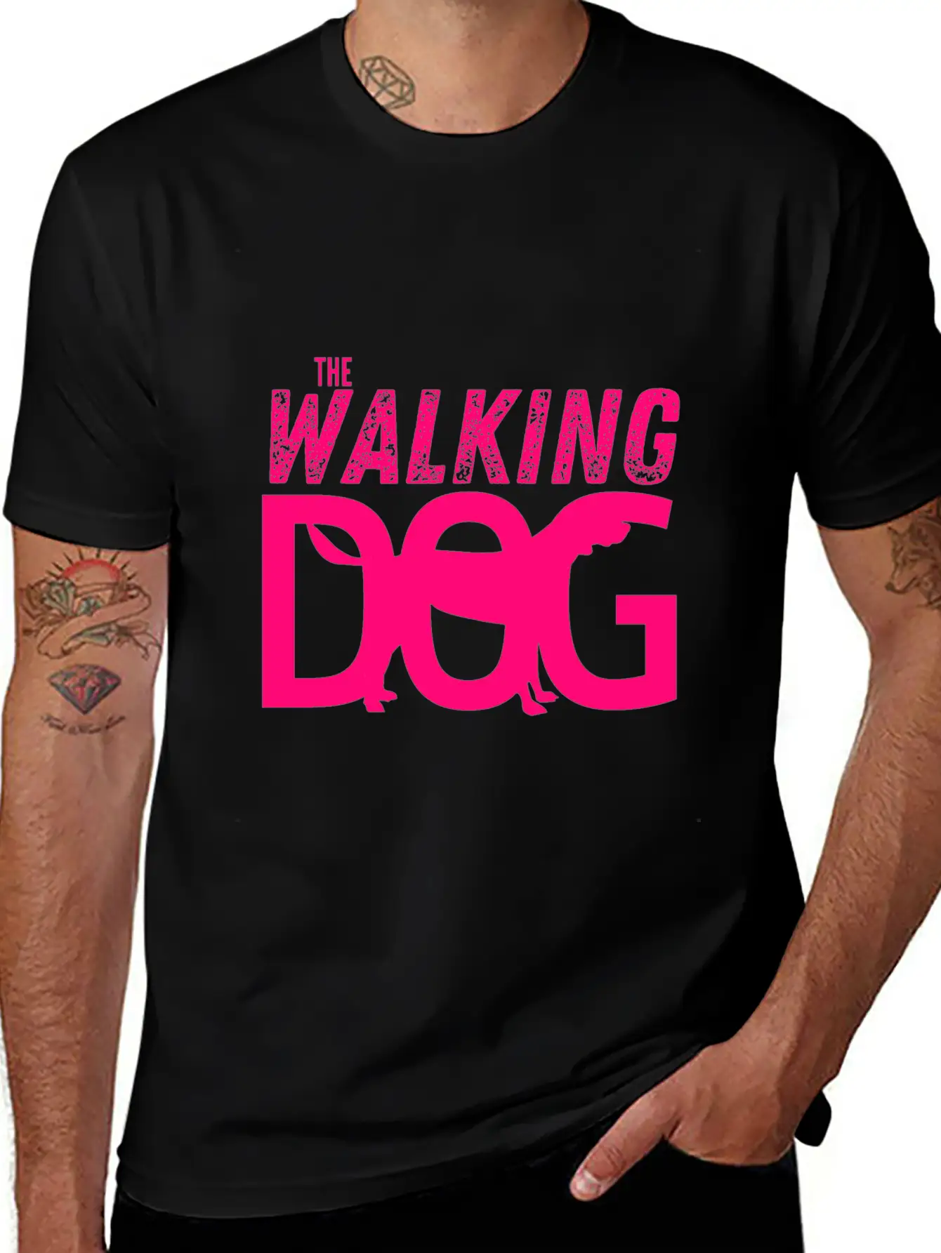 The Walking Dog The Running Dog Essential Cotton Tee For Daily Outfits – Unisex Style