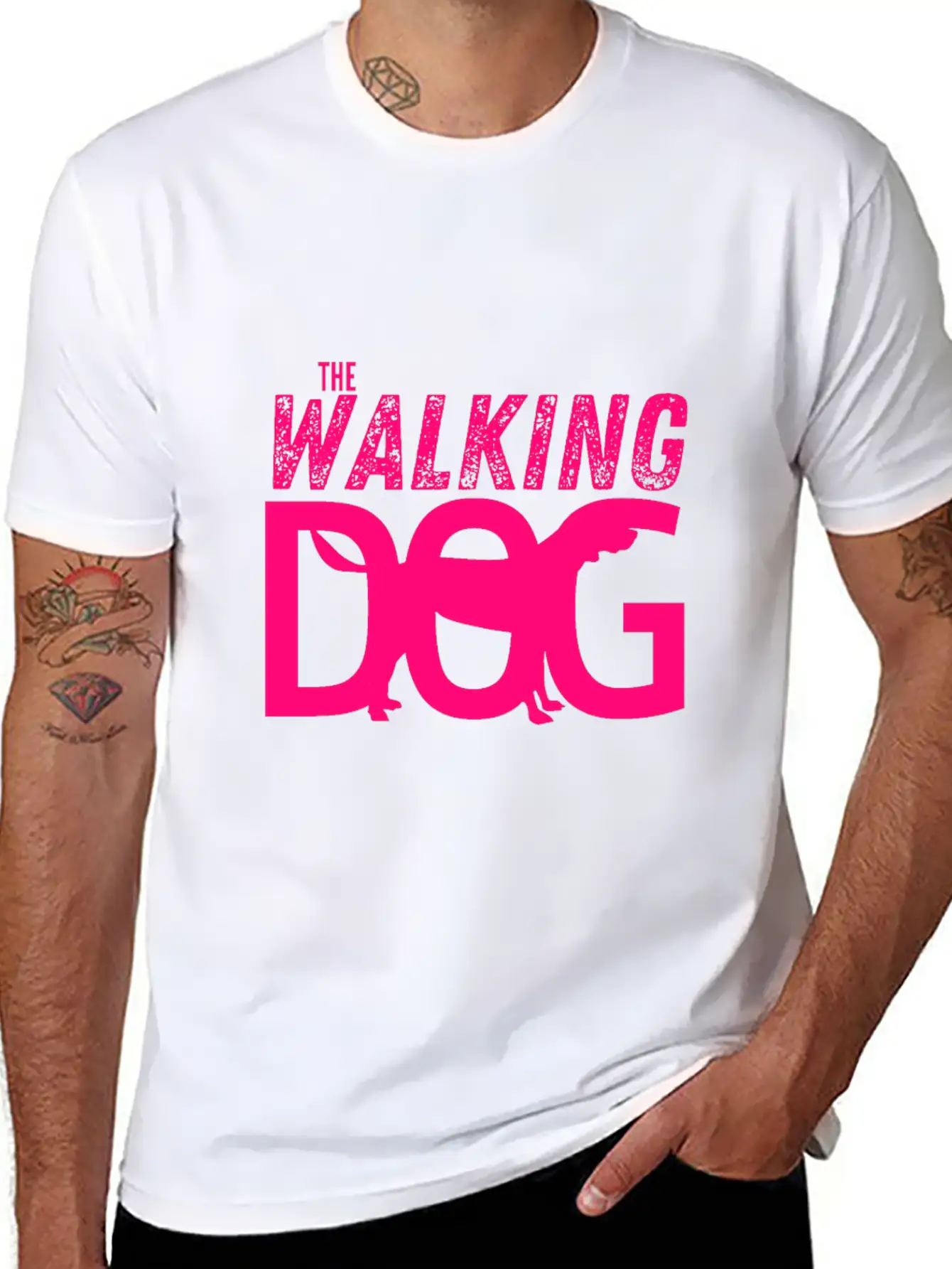 The Walking Dog The Running Dog Essential Cotton Tee For Daily Outfits – Unisex Style