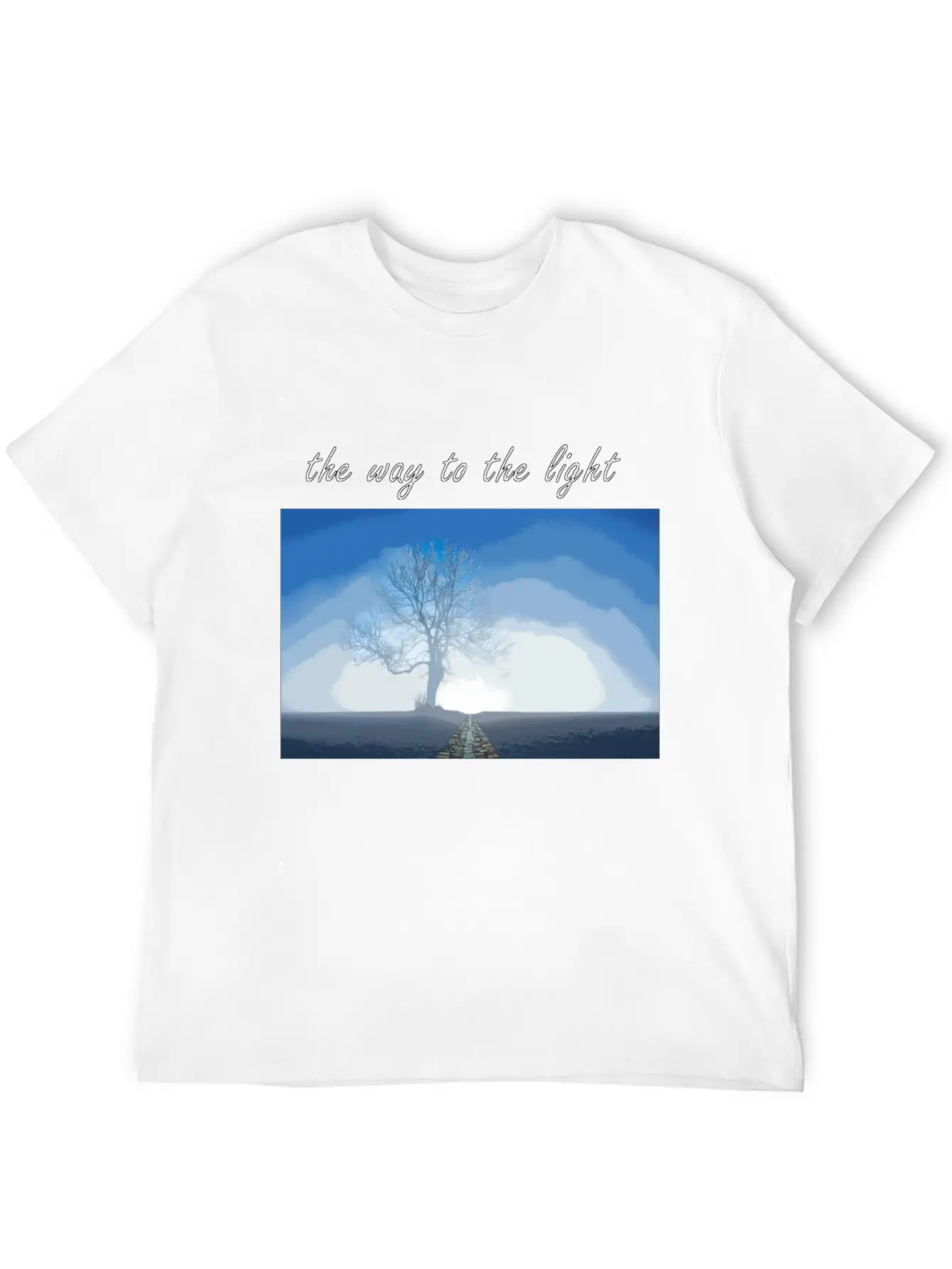 The Way To The Light Modern Fit Casual T-Shirt ��� Clean And Versatile Design