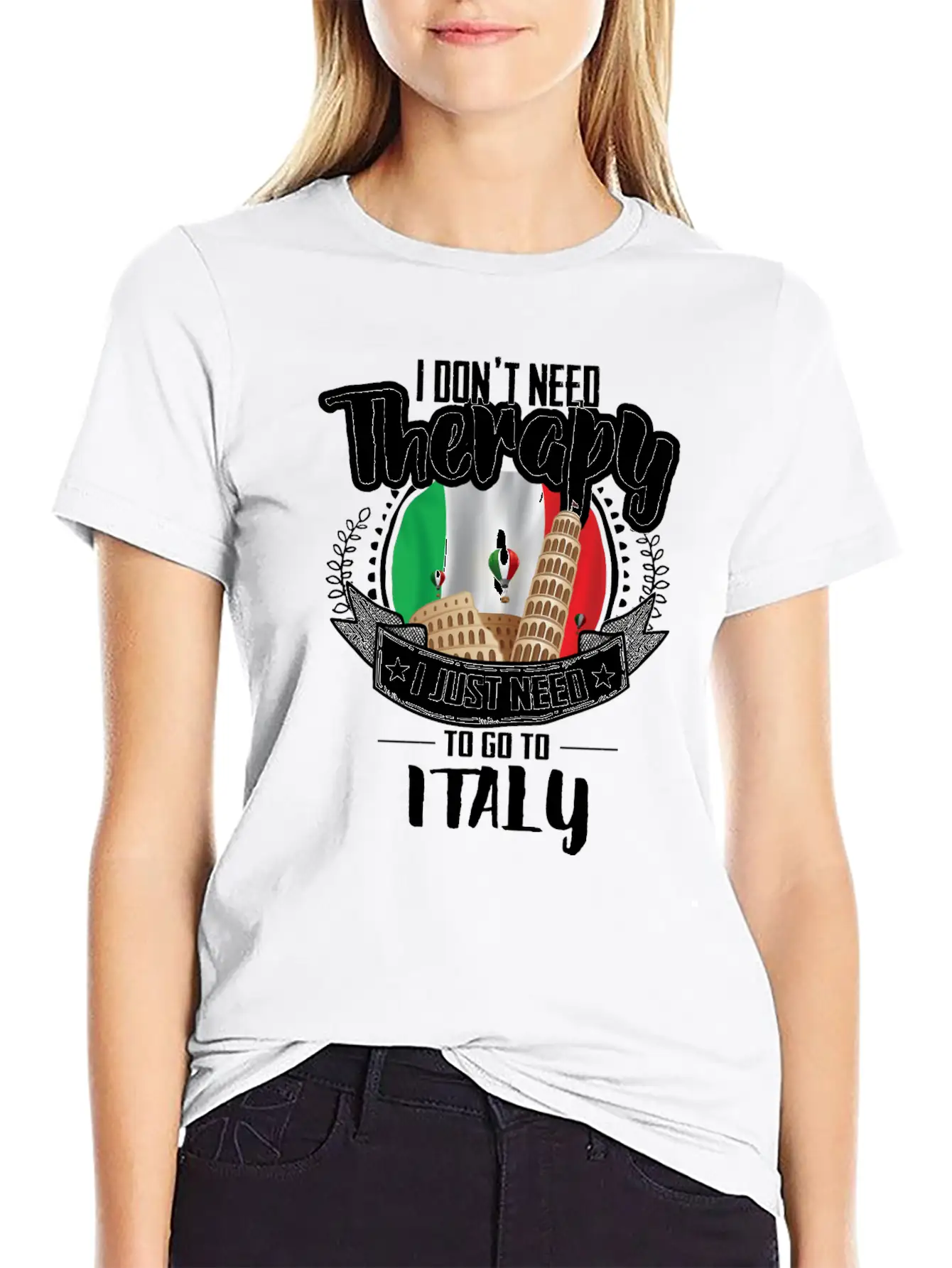 Therapy Italy Unisex Casual T-Shirt ��� Clean Design For Daily Comfort