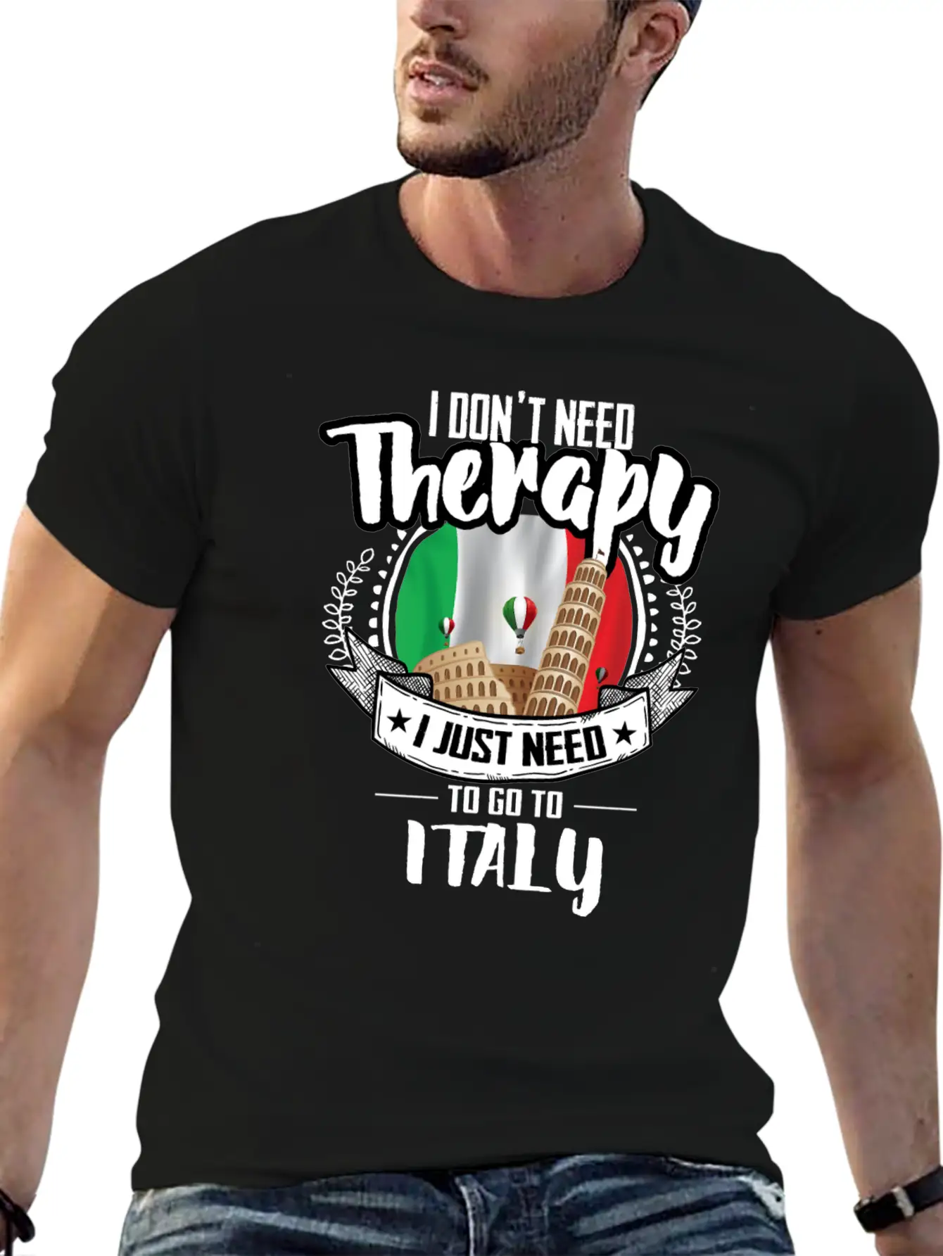 Therapy Italy Unisex Casual T-Shirt ��� Clean Design For Daily Comfort