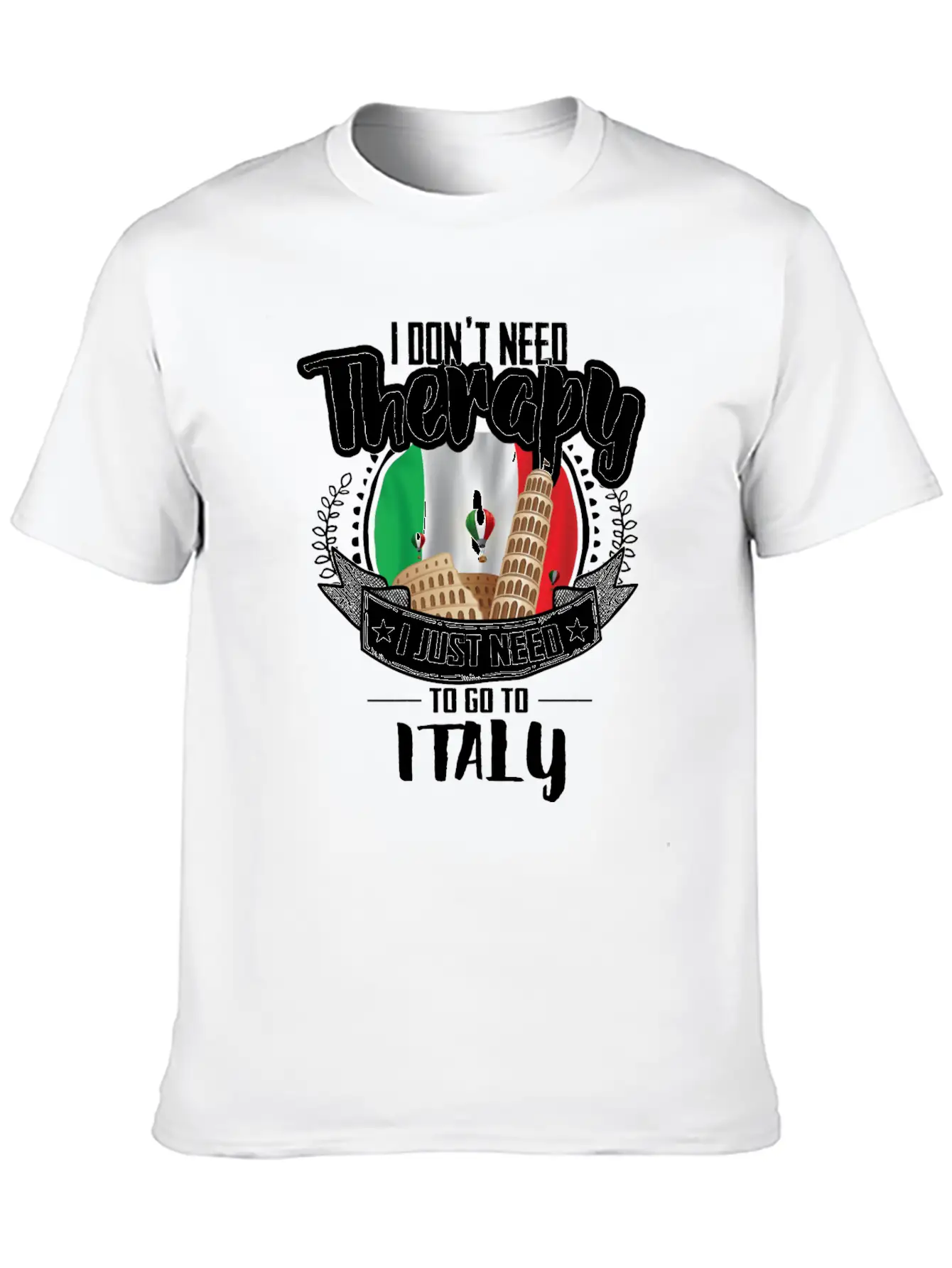 Therapy Italy Unisex Casual T-Shirt ��� Clean Design For Daily Comfort