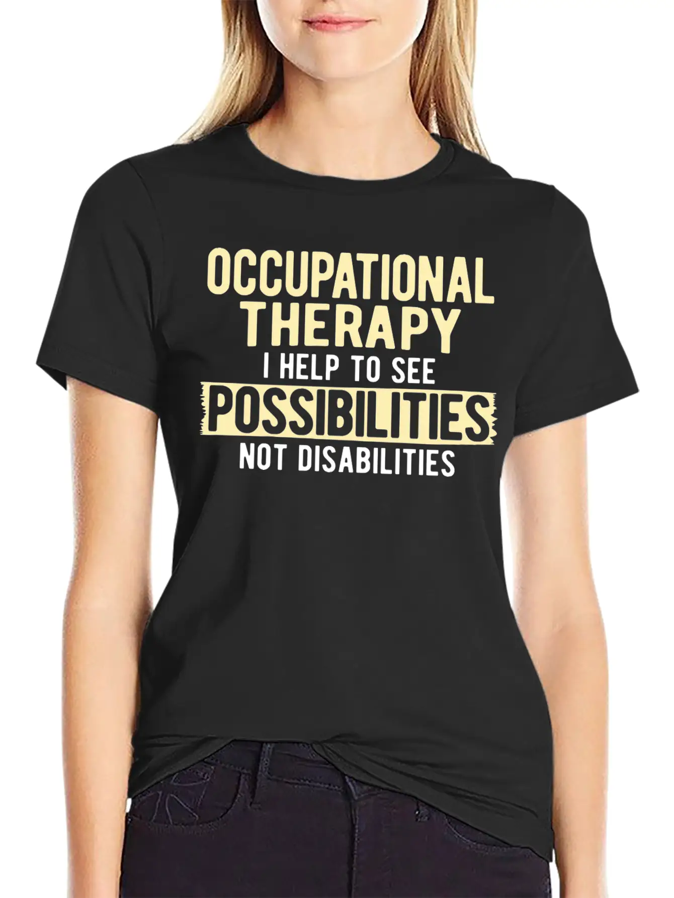 Therapy Occupational Therapy Occupational Unisex Casual T-Shirt – Clean Design For Daily Comfort