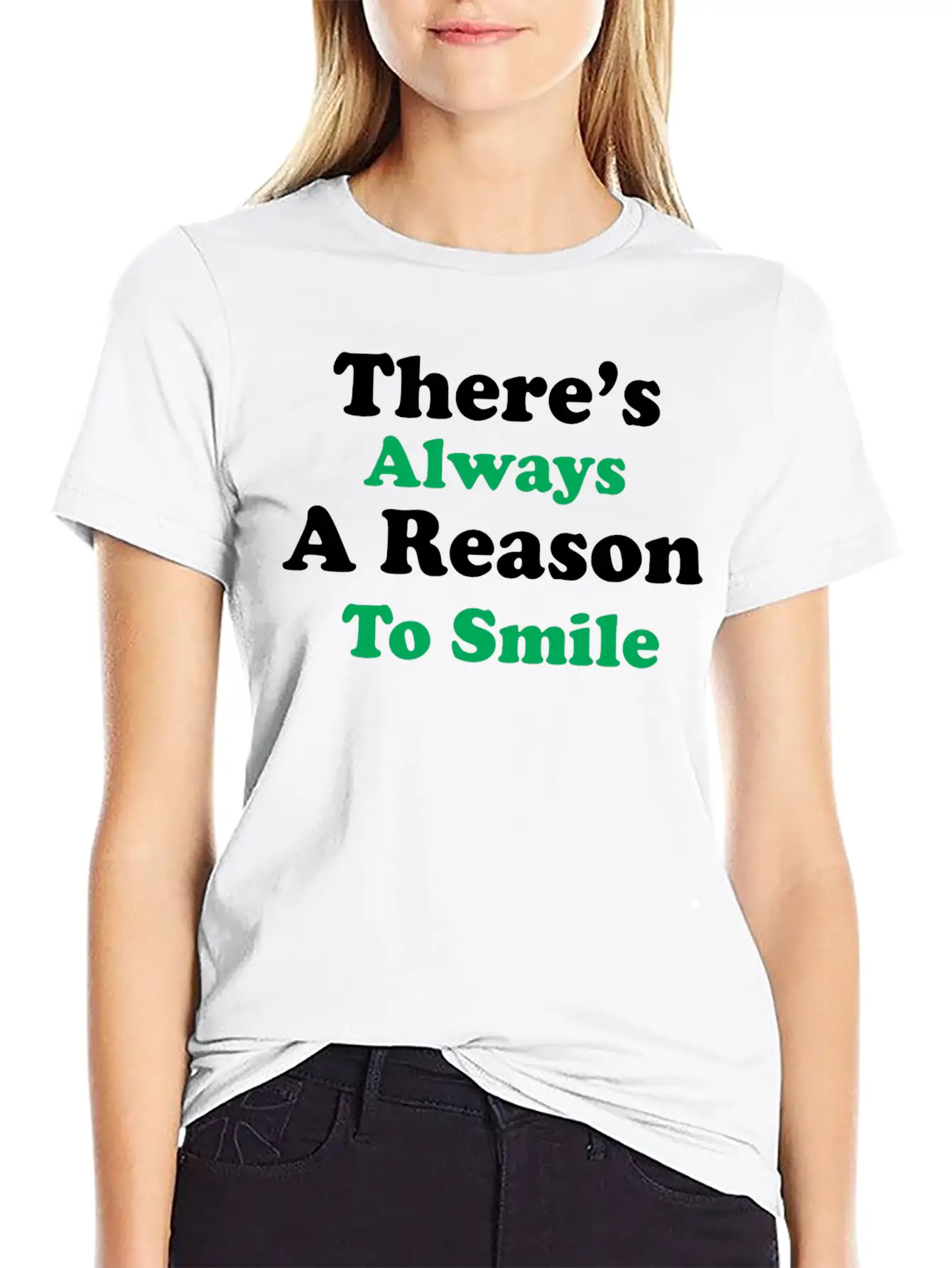 There Is Always A Reason To Smile Comfortable Minimalist Graphic Tee – Summer Style Essential