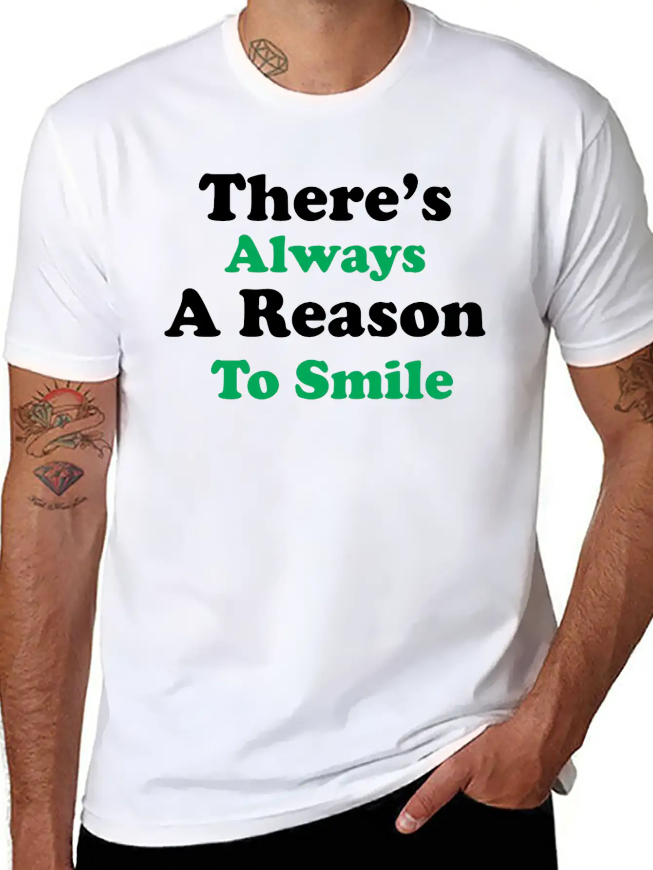 There Is Always A Reason To Smile Comfortable Minimalist Graphic Tee – Summer Style Essential