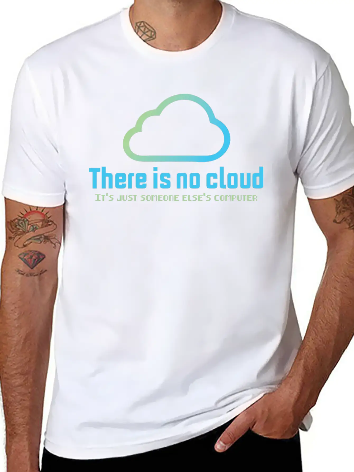 There Is No Cloud It S Just Someone Else Computer Unisex Casual T-Shirt – Clean Design For Daily Comfort