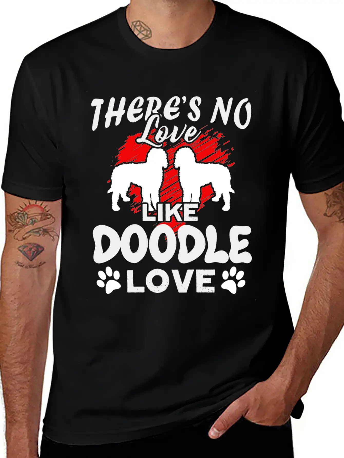 There's Love Like Doodle Love Shirt Relaxed Everyday Tee – Lightweight And Durable Cotton