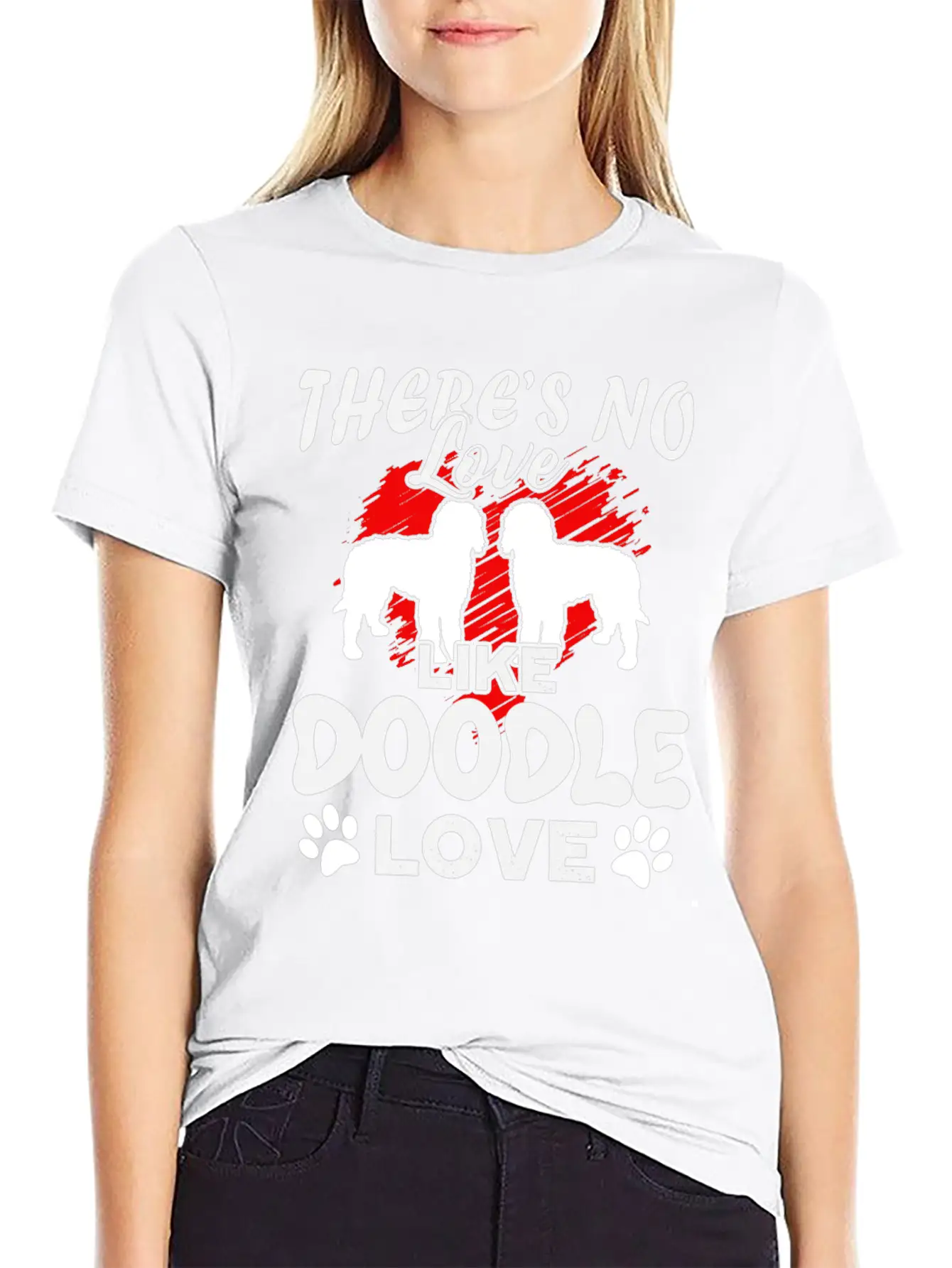 There's Love Like Doodle Love Shirt Relaxed Everyday Tee – Lightweight And Durable Cotton