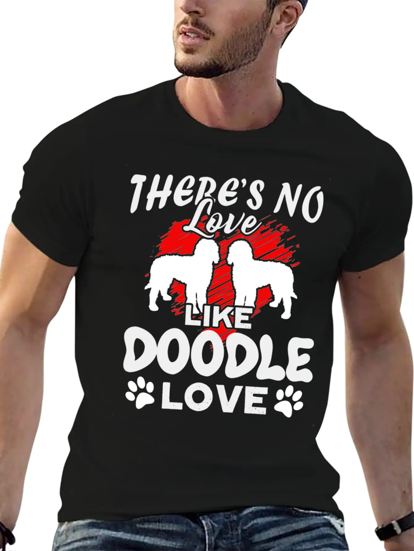 There's Love Like Doodle Love Shirt Relaxed Everyday Tee – Lightweight And Durable Cotton