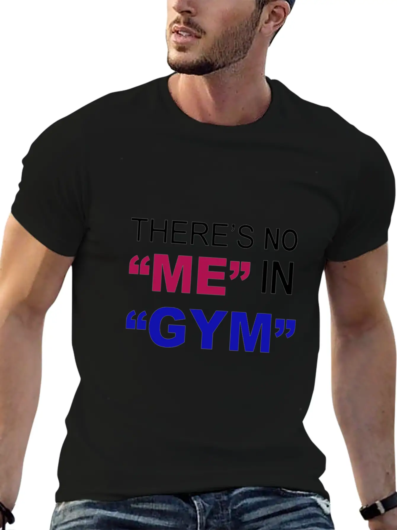 There's No Me In Gym - Funny Gym Unisex Casual T-Shirt – Clean Design For Daily Comfort