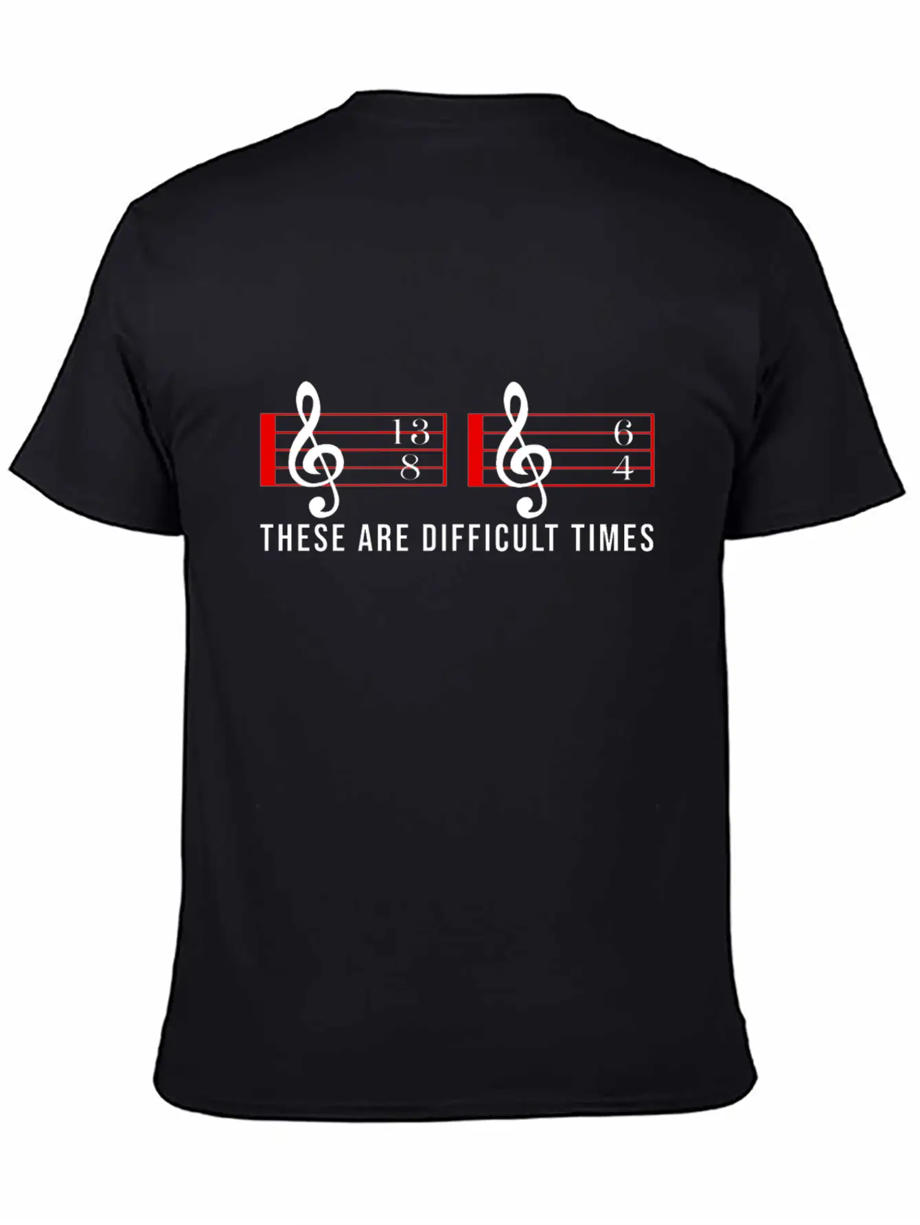 These Are Difficult Times Music Note Choire Essential Cotton Tee For Daily Outfits – Unisex Style