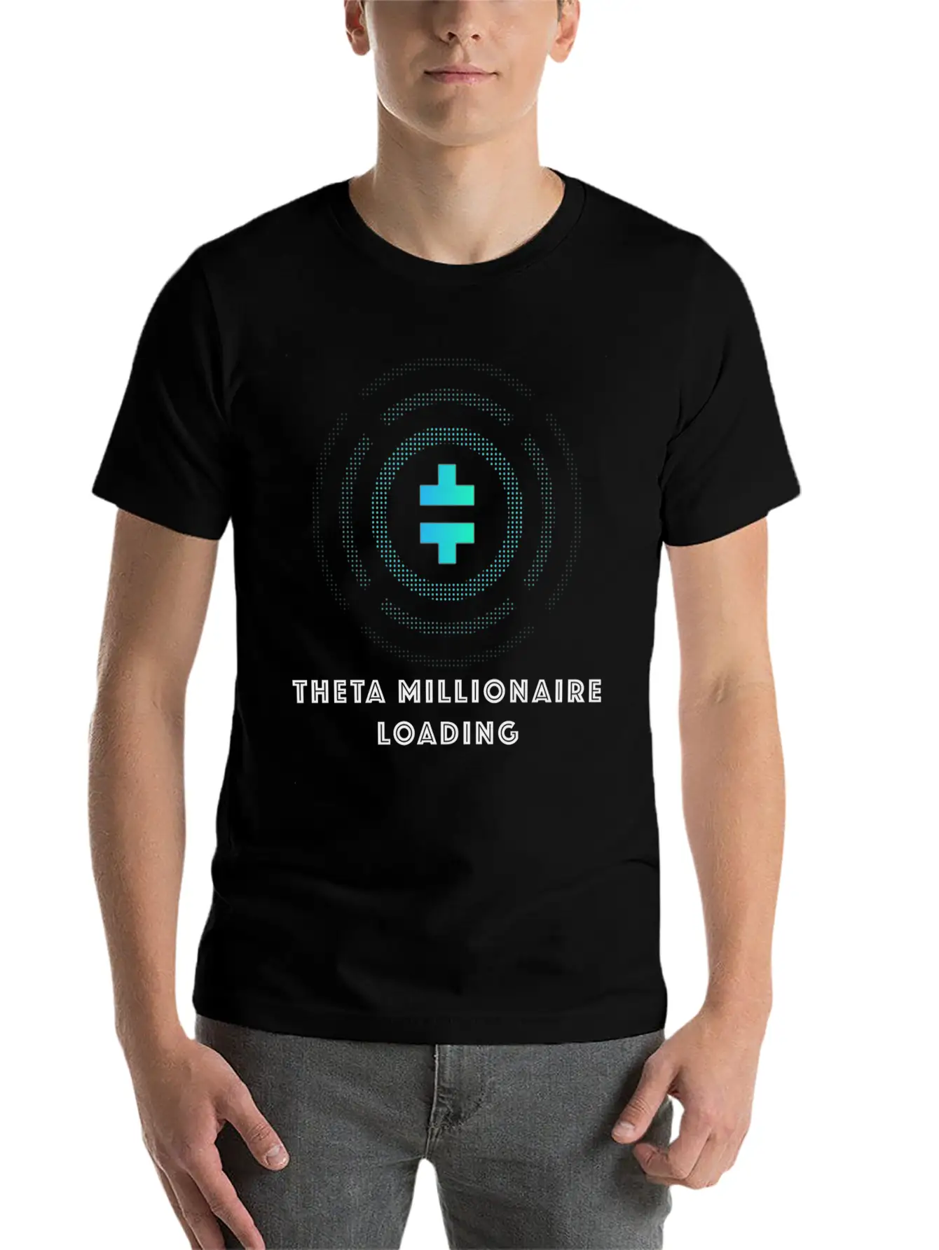 THETA MILLIONAIRES LOADING Lightweight Cotton T-Shirt – Daily Comfort Graphic Shirt