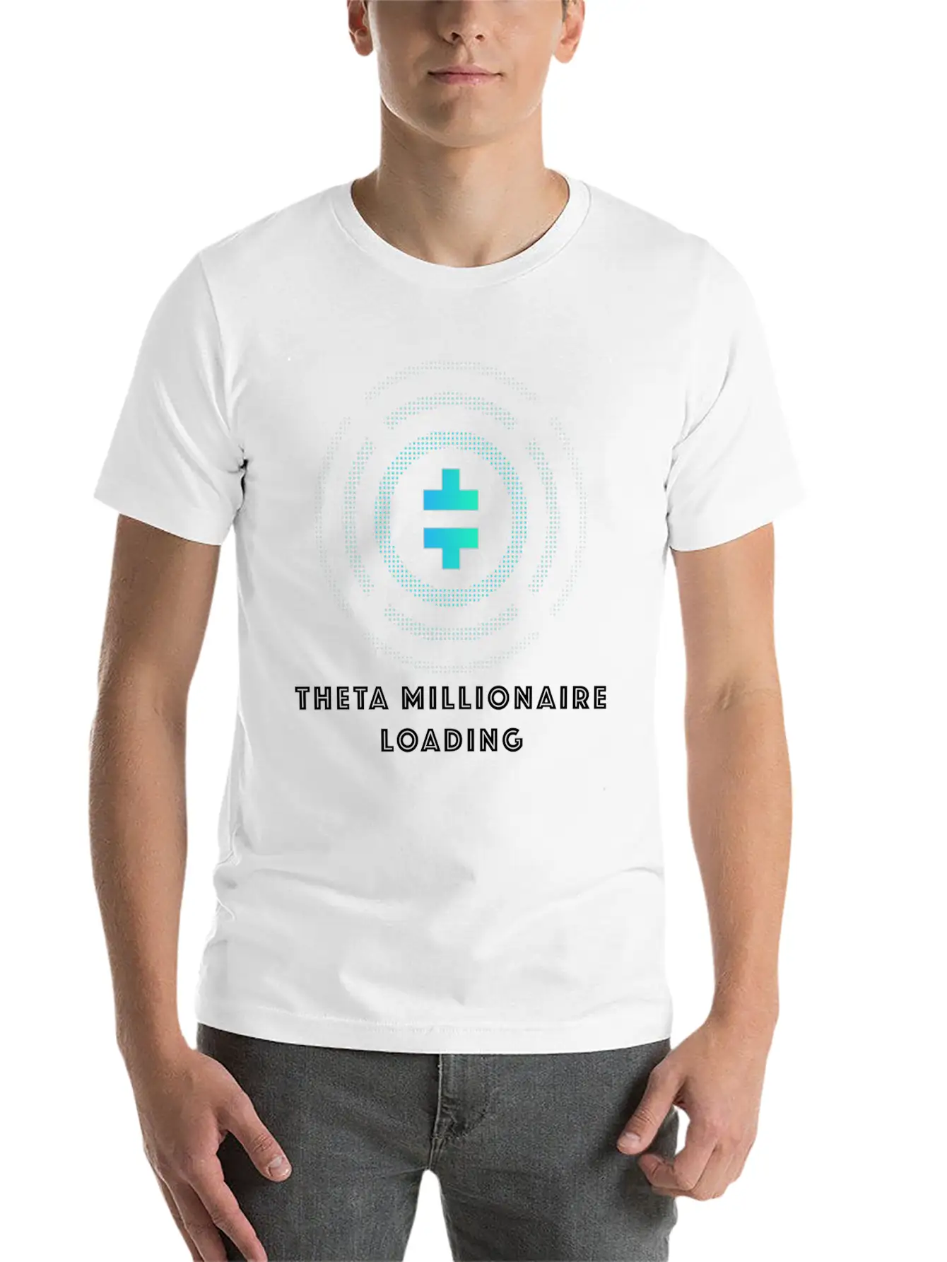 THETA MILLIONAIRES LOADING Lightweight Cotton T-Shirt – Daily Comfort Graphic Shirt