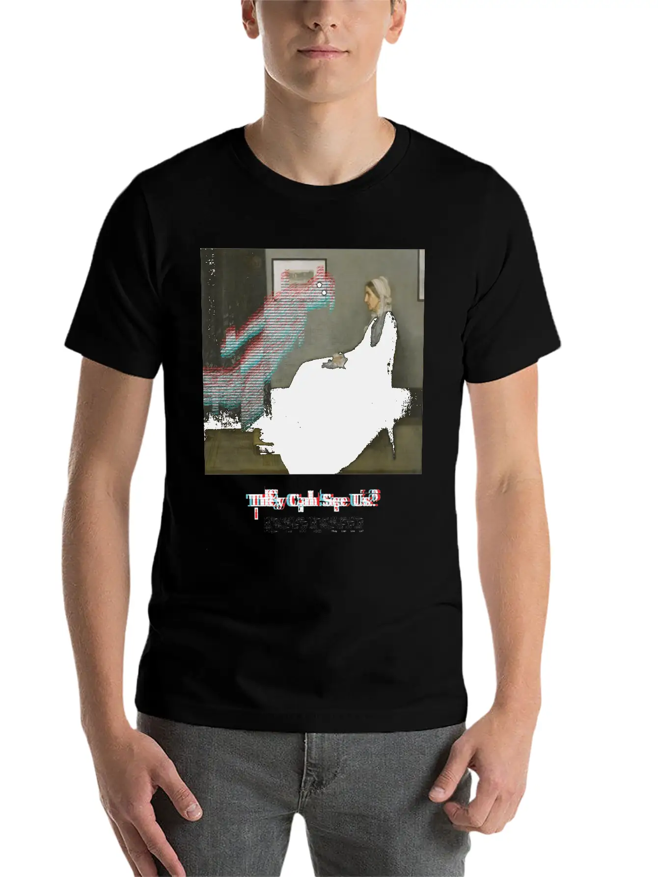 They Can See Us? Lightweight Cotton T-Shirt – Daily Comfort Graphic Shirt
