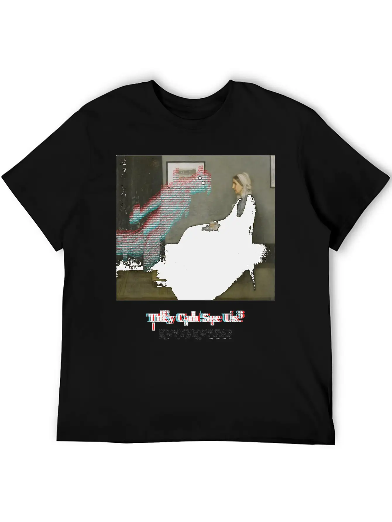 They Can See Us? Lightweight Cotton T-Shirt – Daily Comfort Graphic Shirt