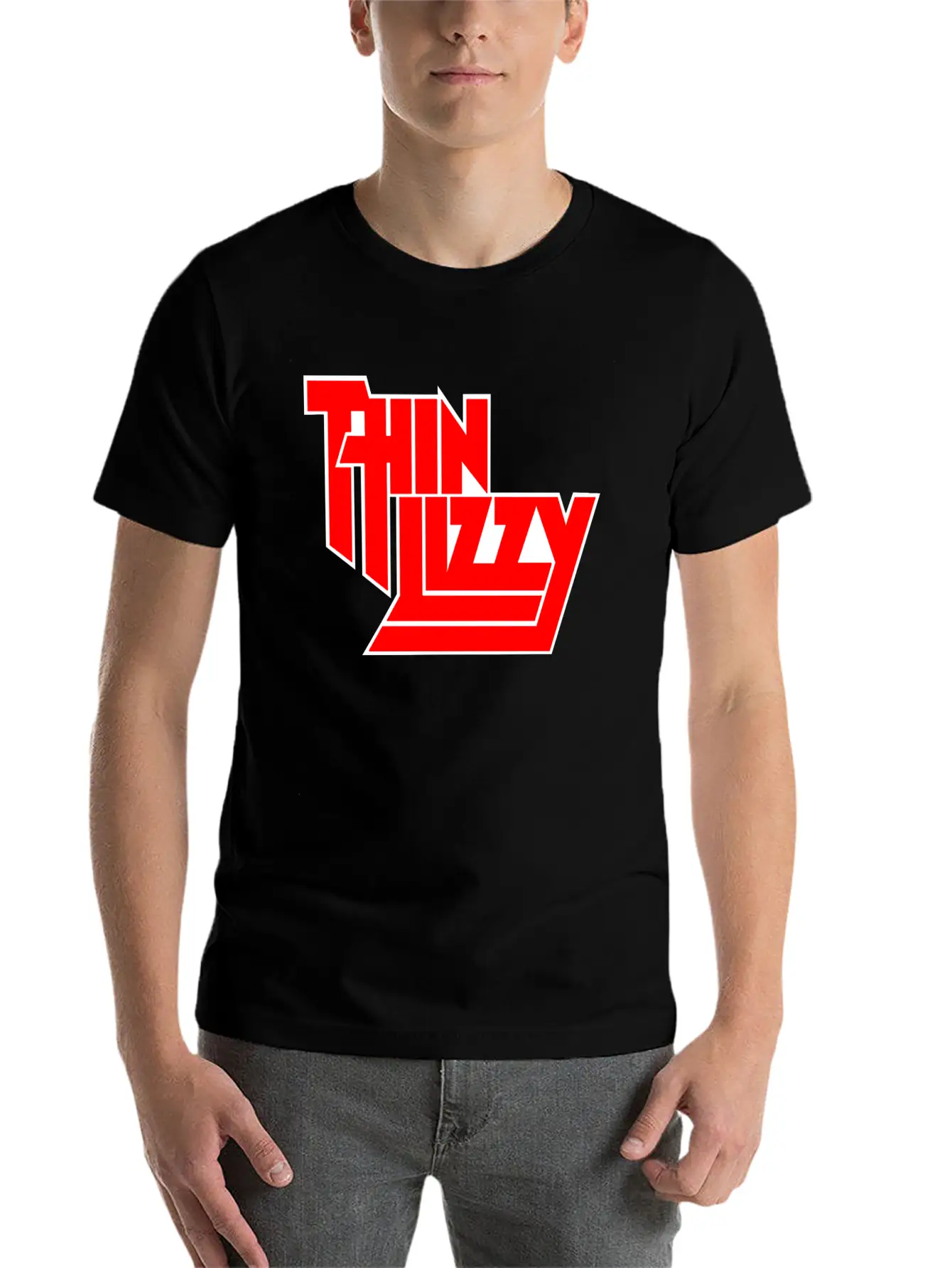 Thin Lizzy Phil Lynott Logo Unisex Casual T-Shirt – Clean Design For Daily Comfort