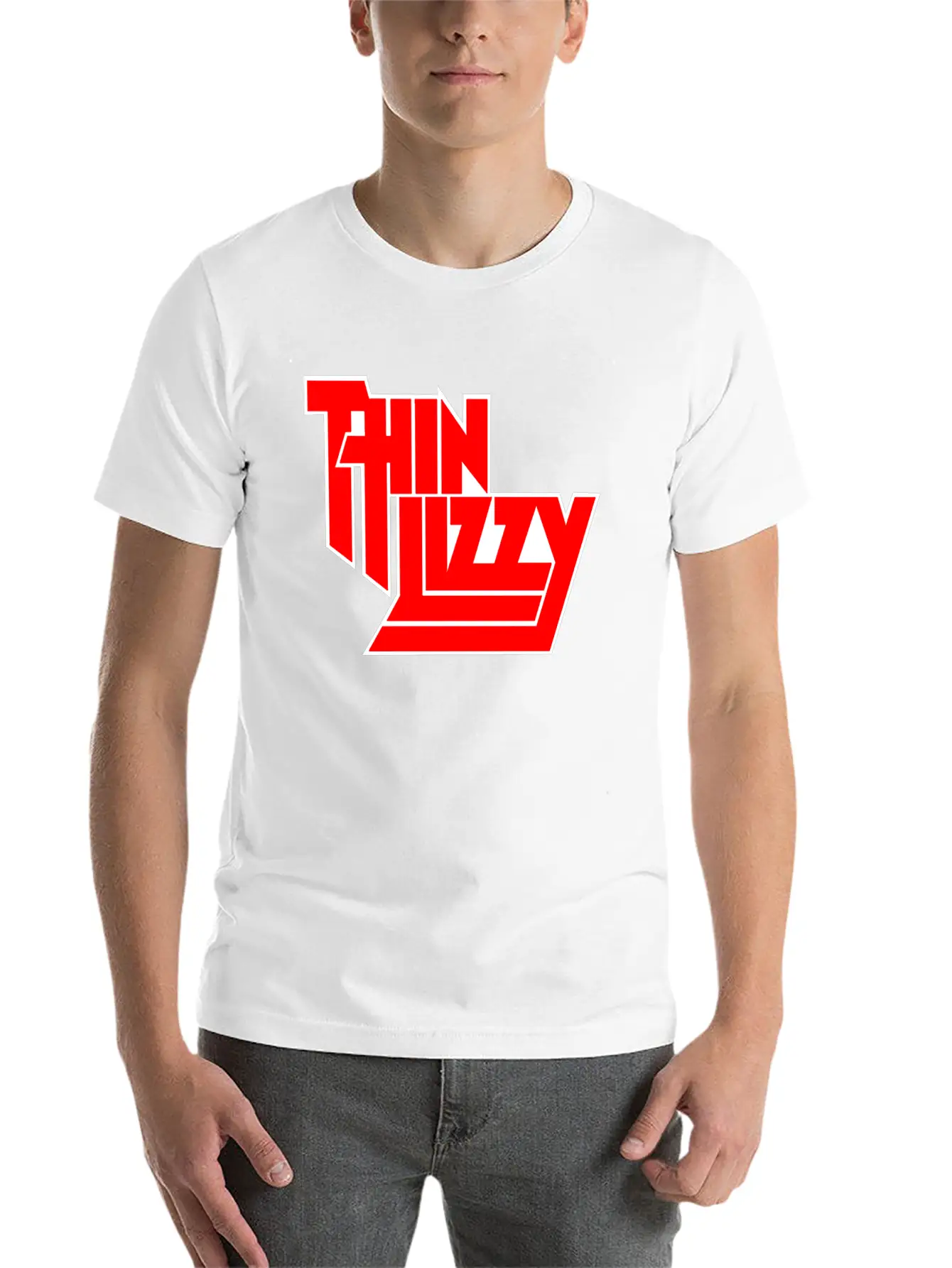 Thin Lizzy Phil Lynott Logo Unisex Casual T-Shirt – Clean Design For Daily Comfort