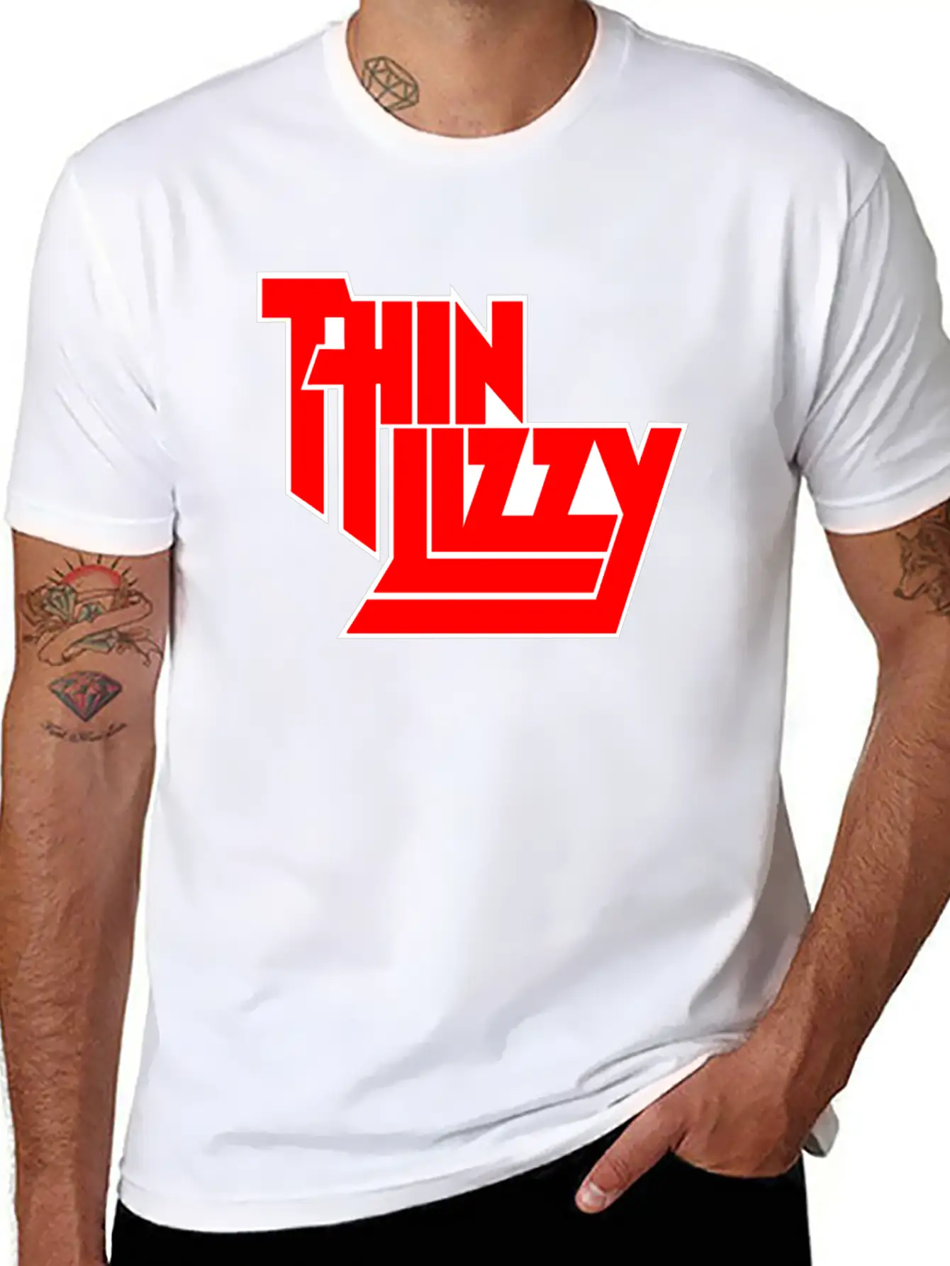 Thin Lizzy Phil Lynott Logo Unisex Casual T-Shirt – Clean Design For Daily Comfort